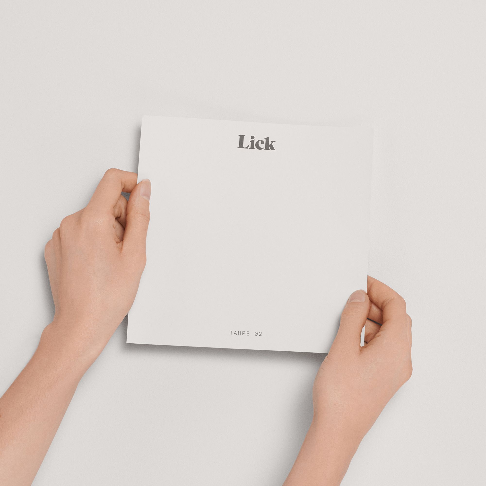 Lick Taupe 02 Peel & stick Tester