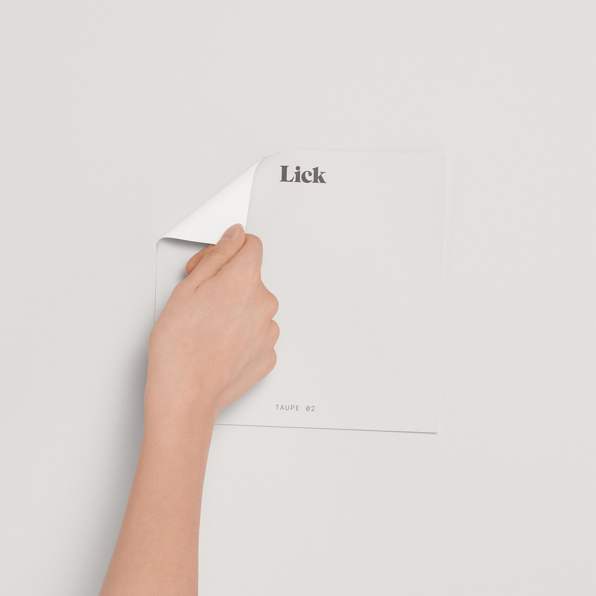 Lick Taupe 02 Peel & stick Tester