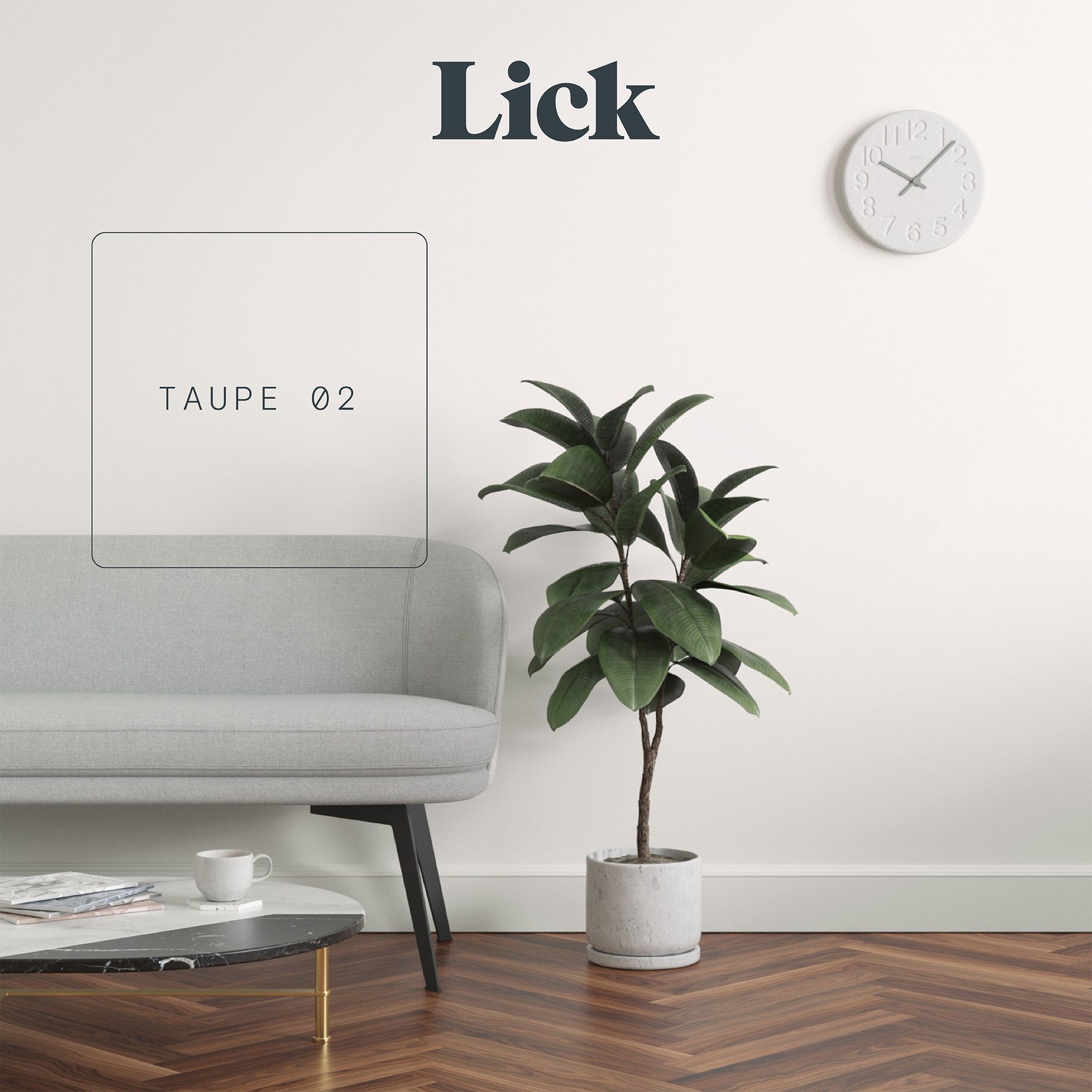 Lick Taupe 02 Peel & stick Tester