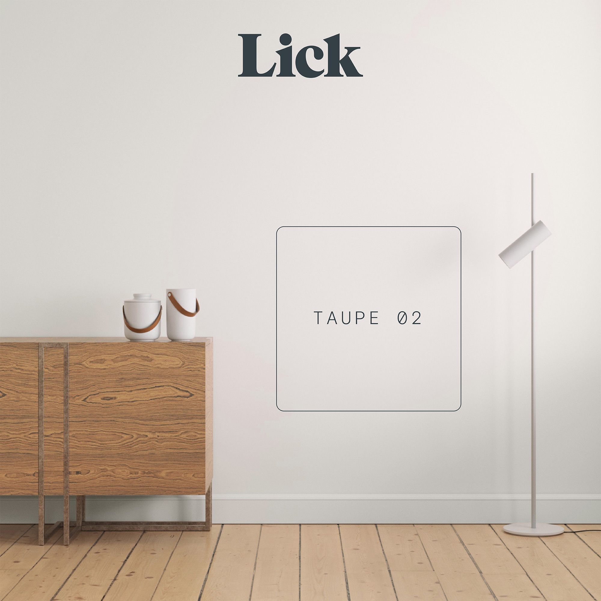 Lick Taupe 02 Peel & stick Tester