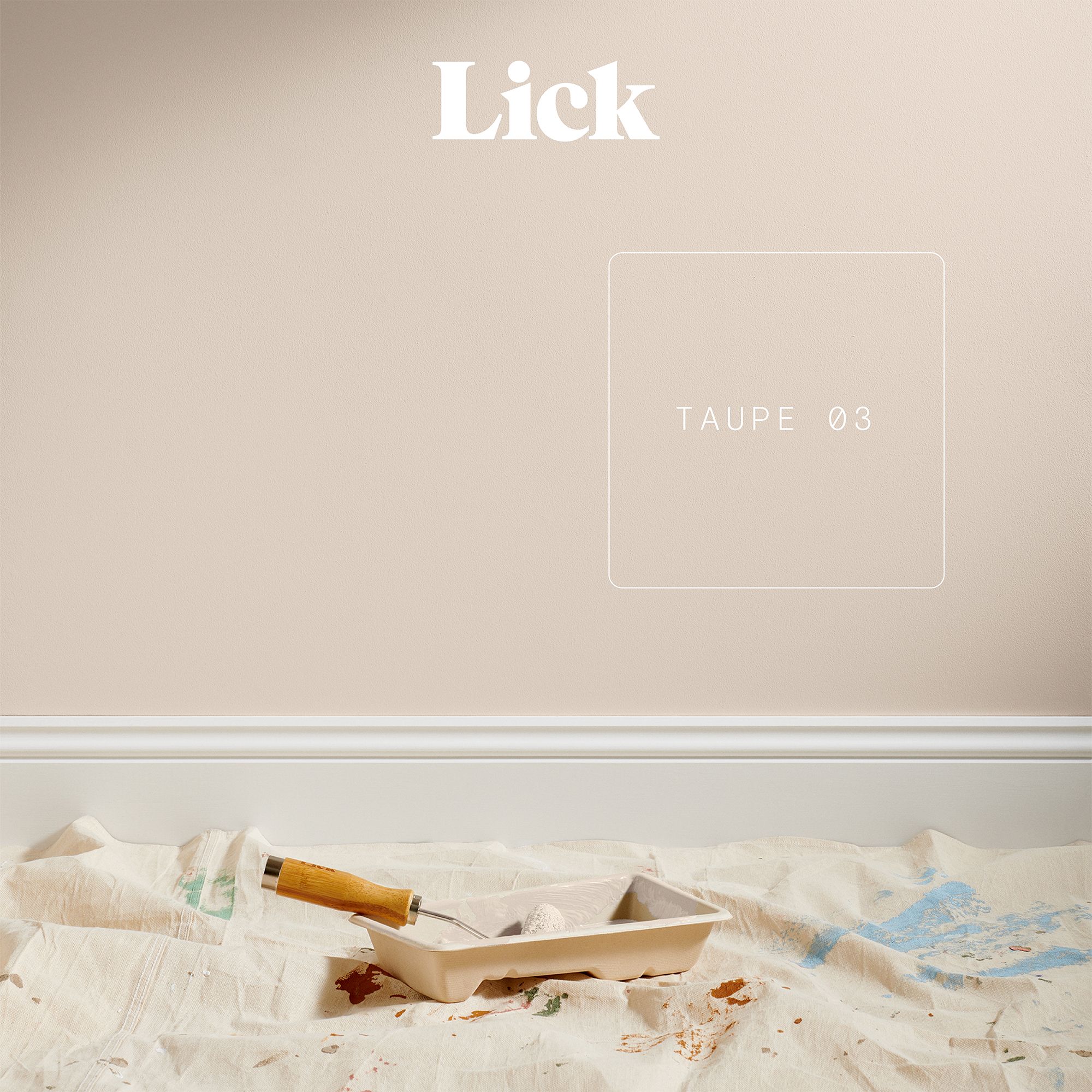 Lick Taupe 03 Eggshell Emulsion paint, 2.5L