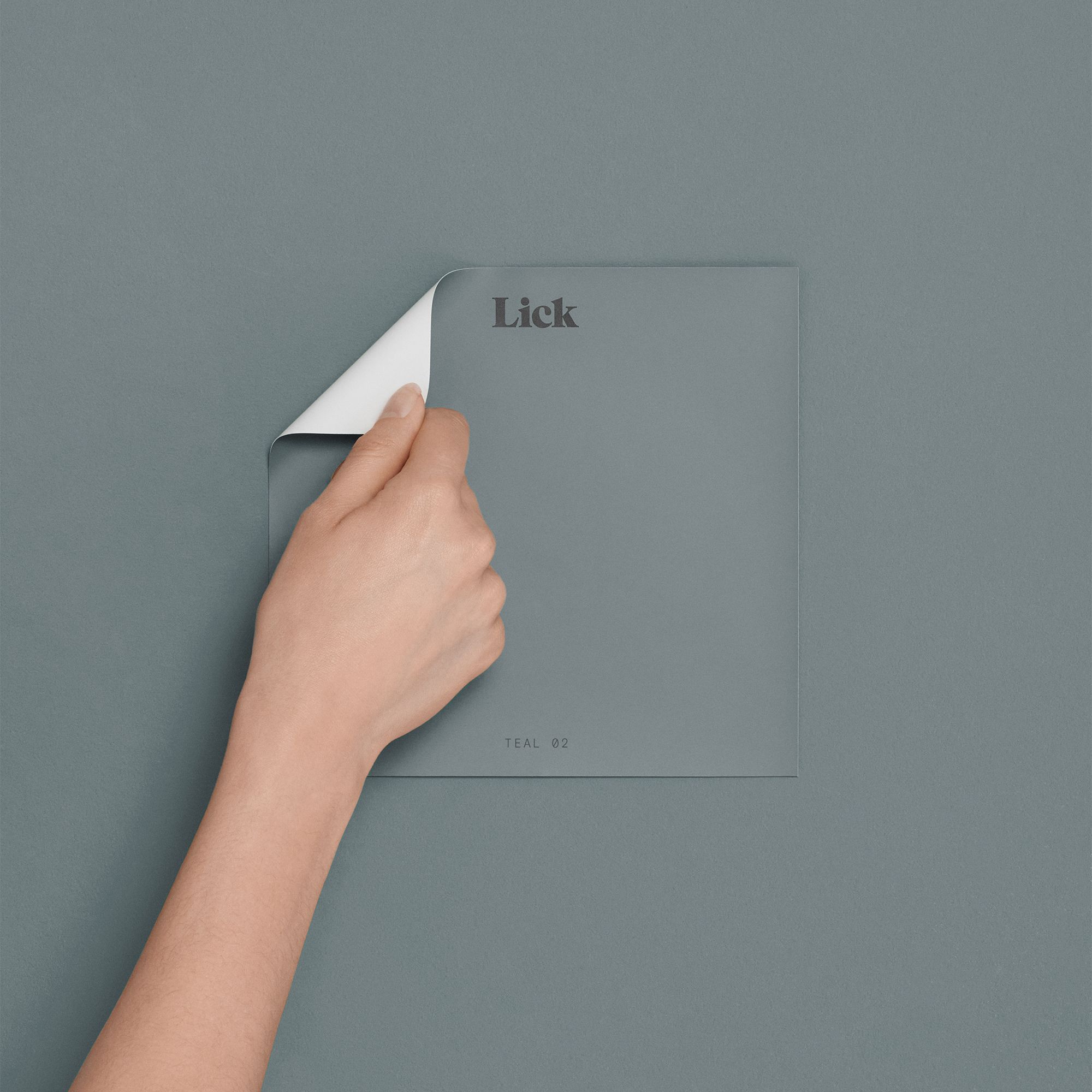 Lick Teal 02 Peel & stick Tester