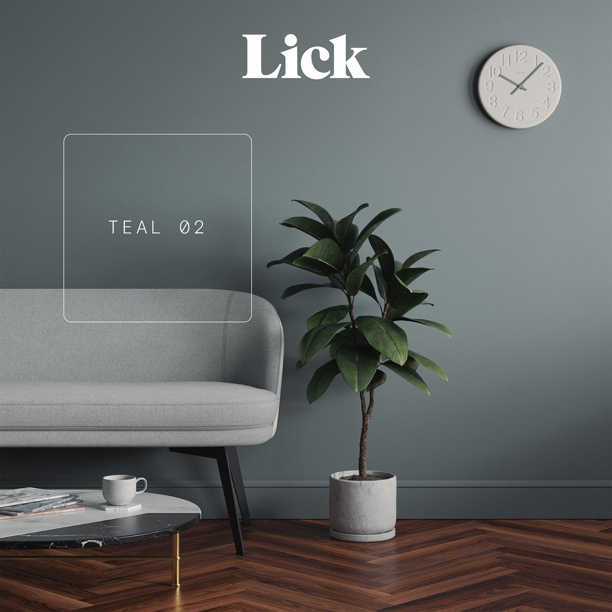 Lick Teal 02 Peel & stick Tester