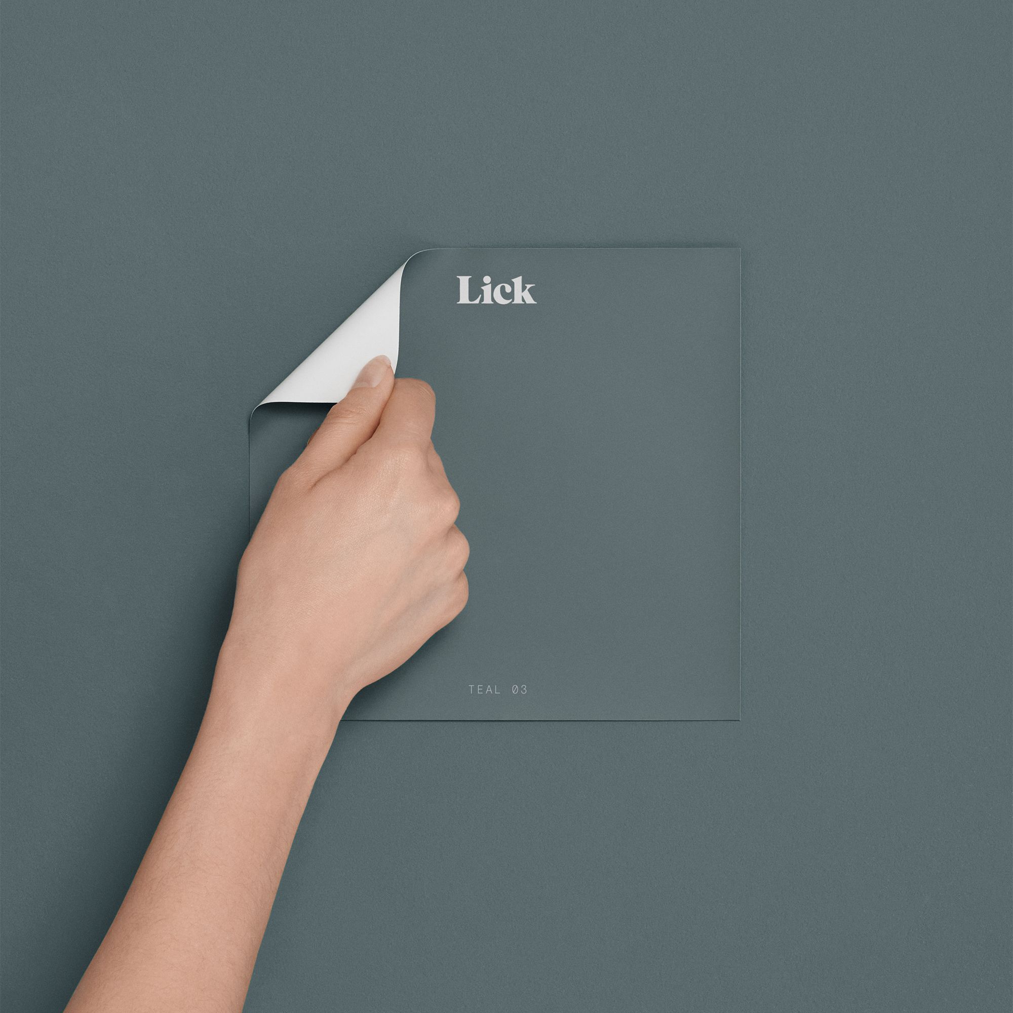 Lick Teal 03 Peel & stick Tester