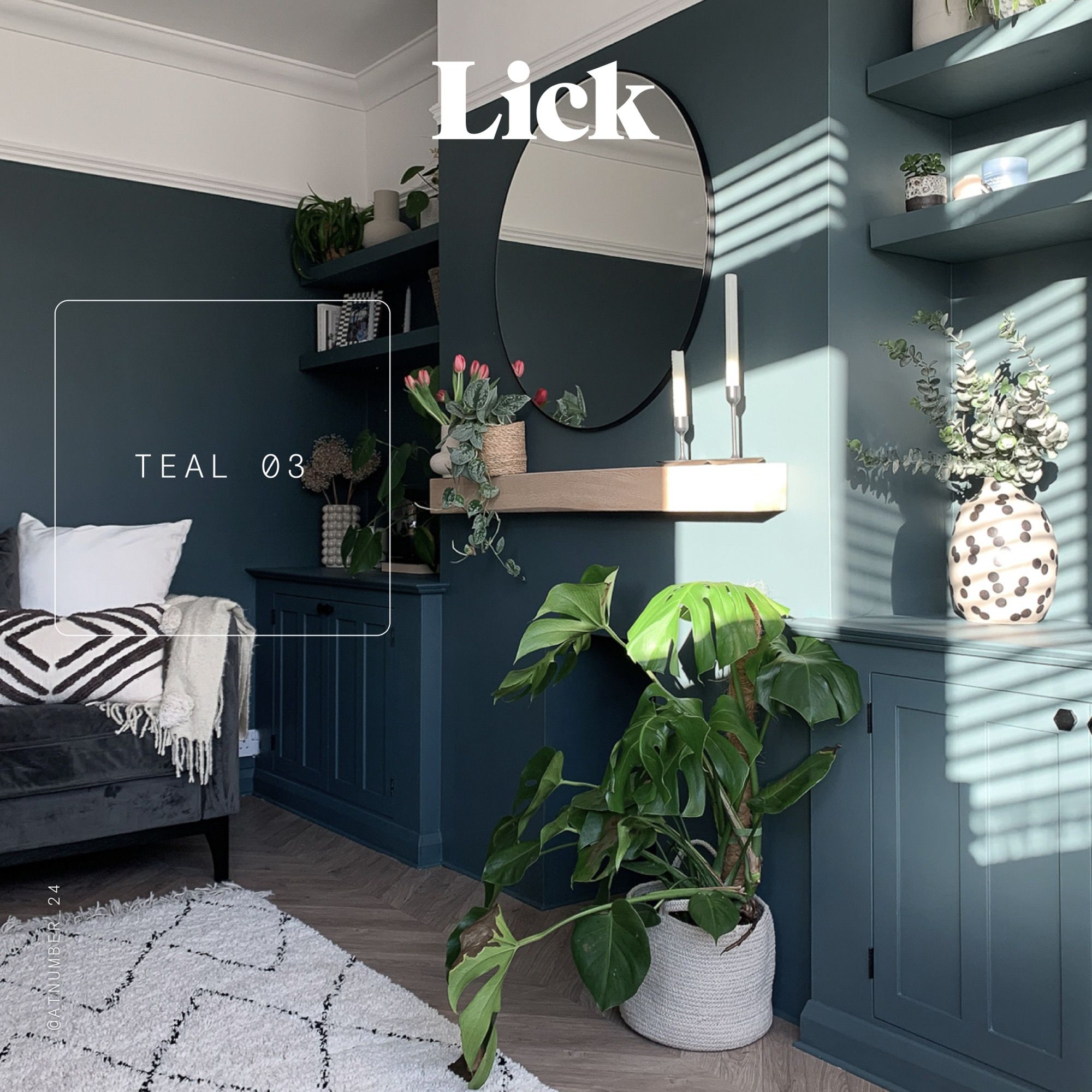 Lick Teal 03 Peel & stick Tester