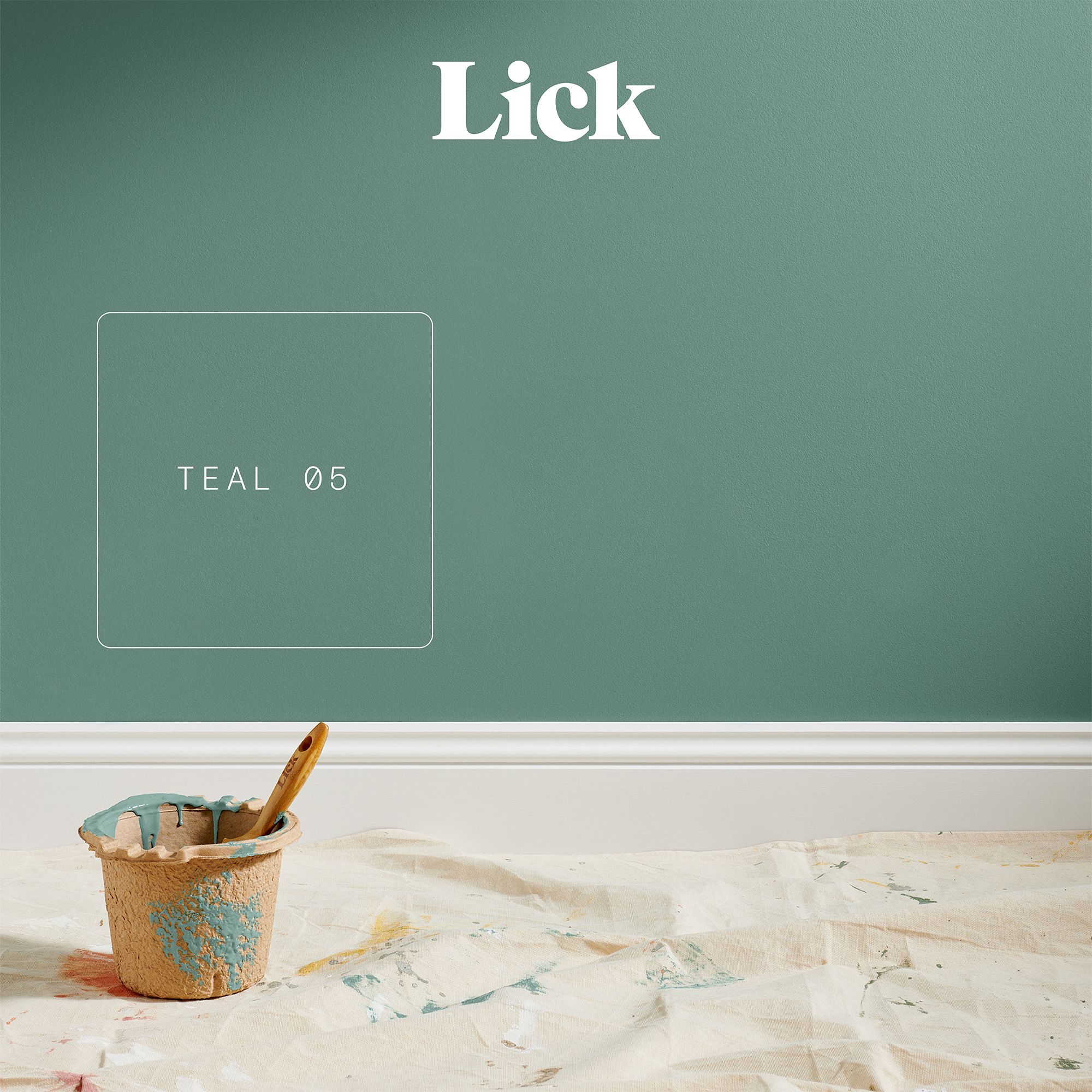 Lick Teal 05 Eggshell Emulsion paint, 2.5L