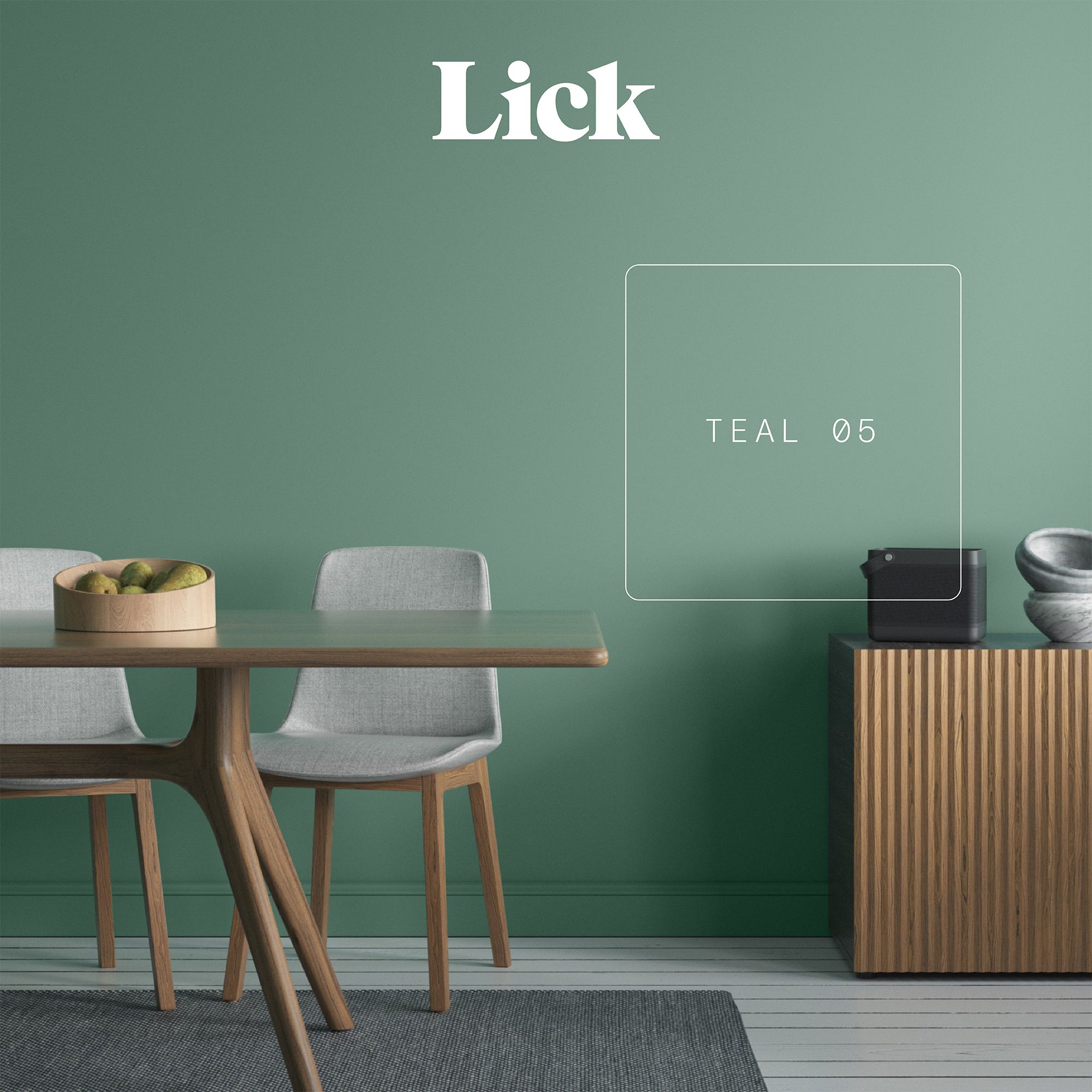 Lick Teal 05 Matt Emulsion paint, 2.5L