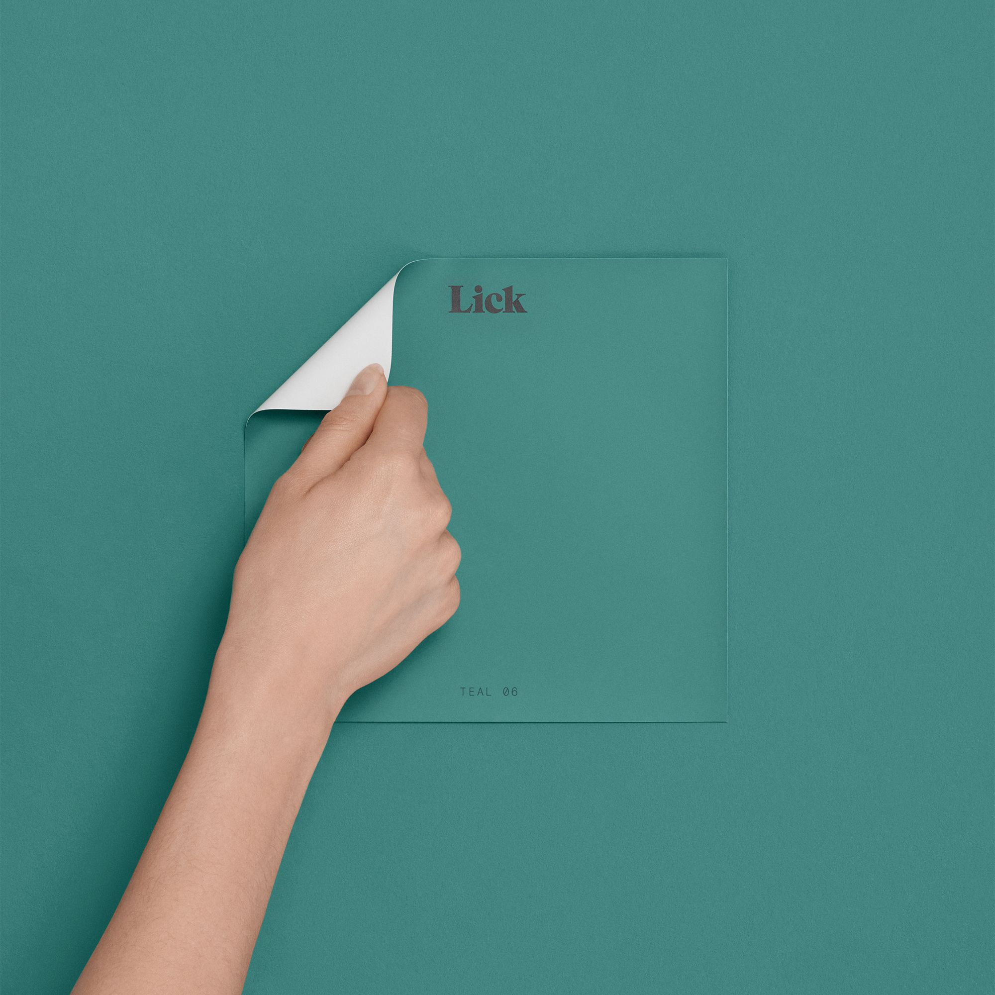 Lick Teal 06 Peel & stick Tester