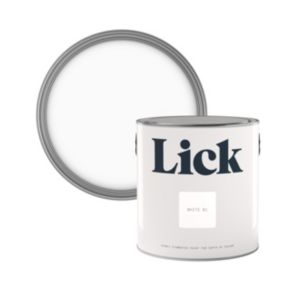 Lick White 01 Eggshell Emulsion paint, 2.5L