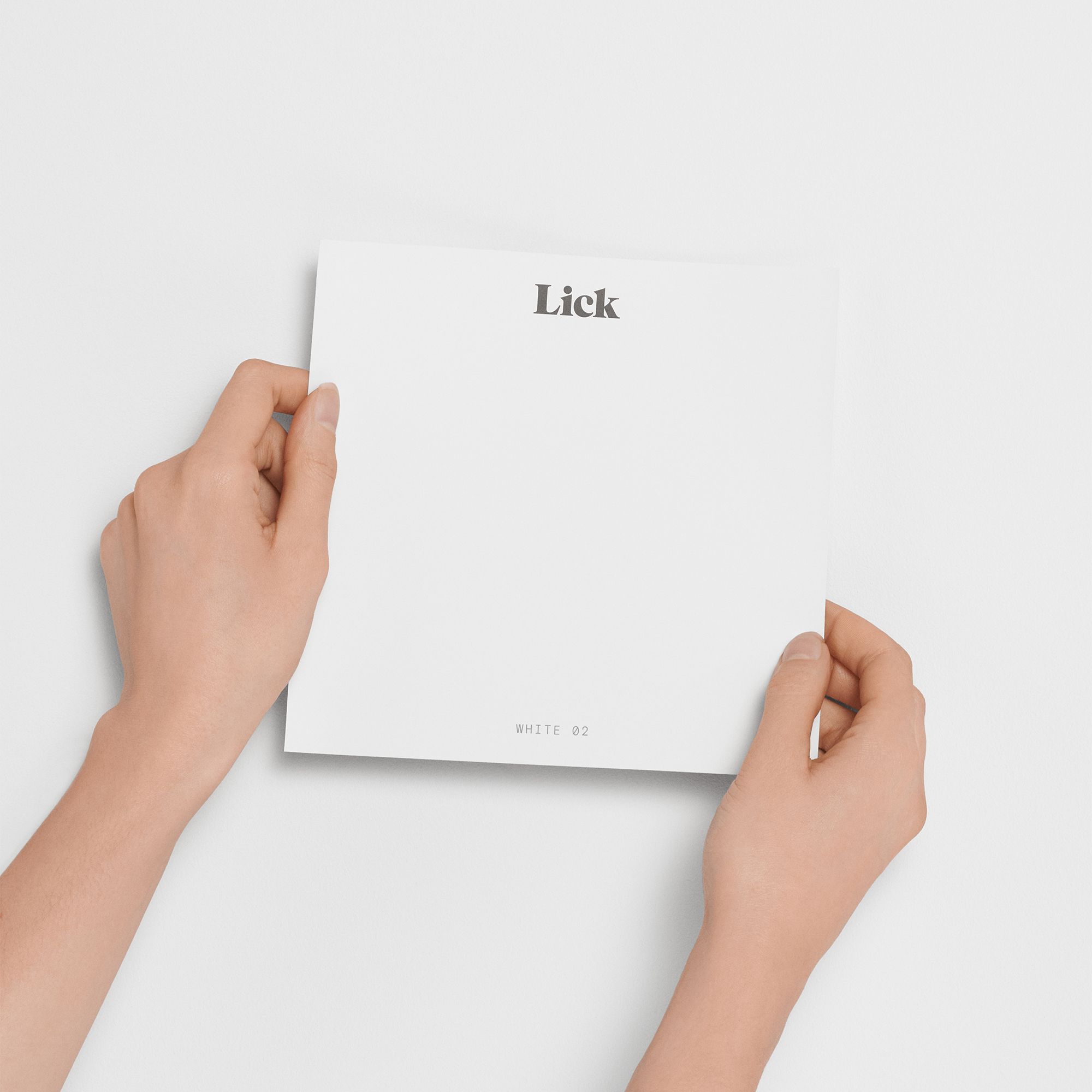Lick White 02 Peel & stick Tester