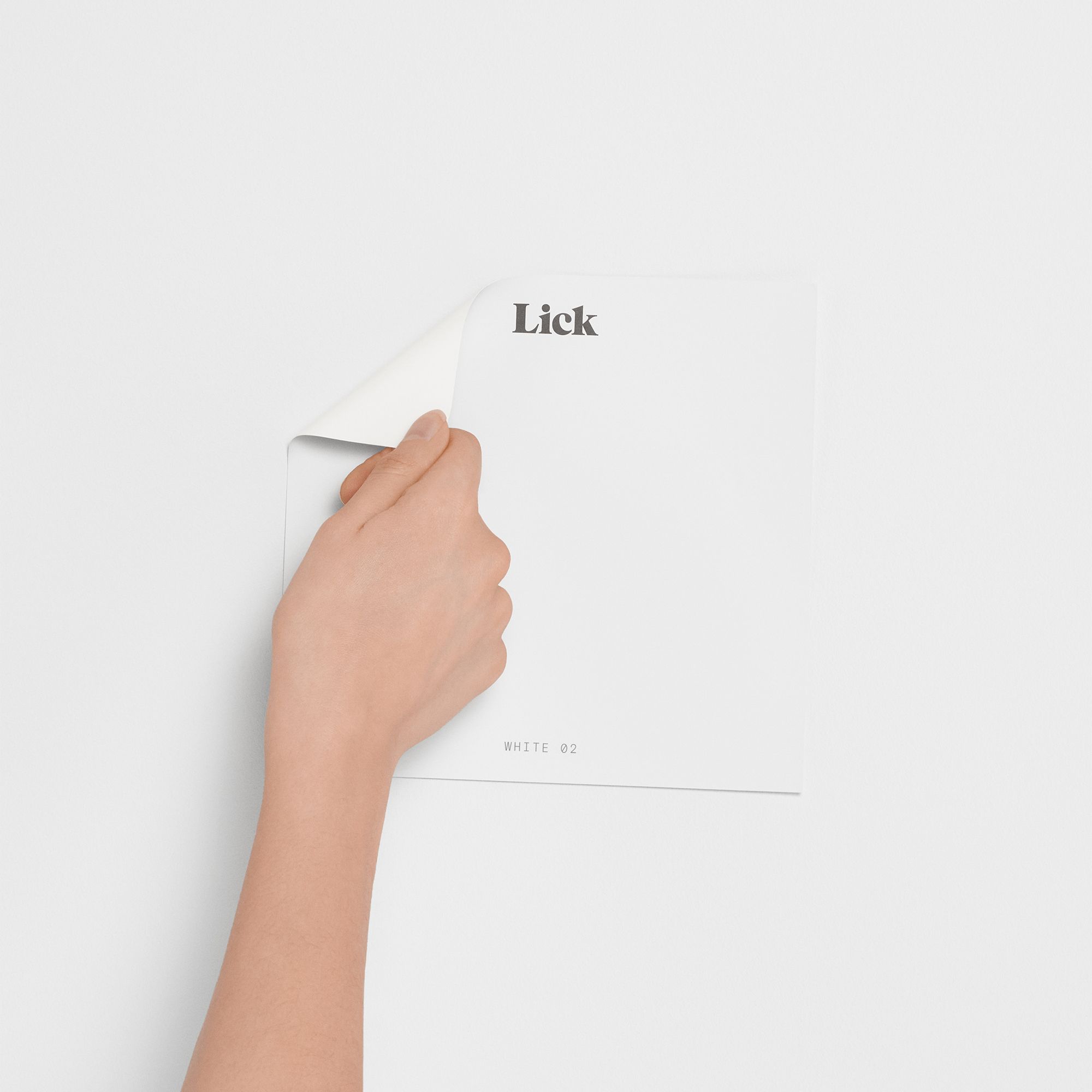 Lick White 02 Peel & stick Tester