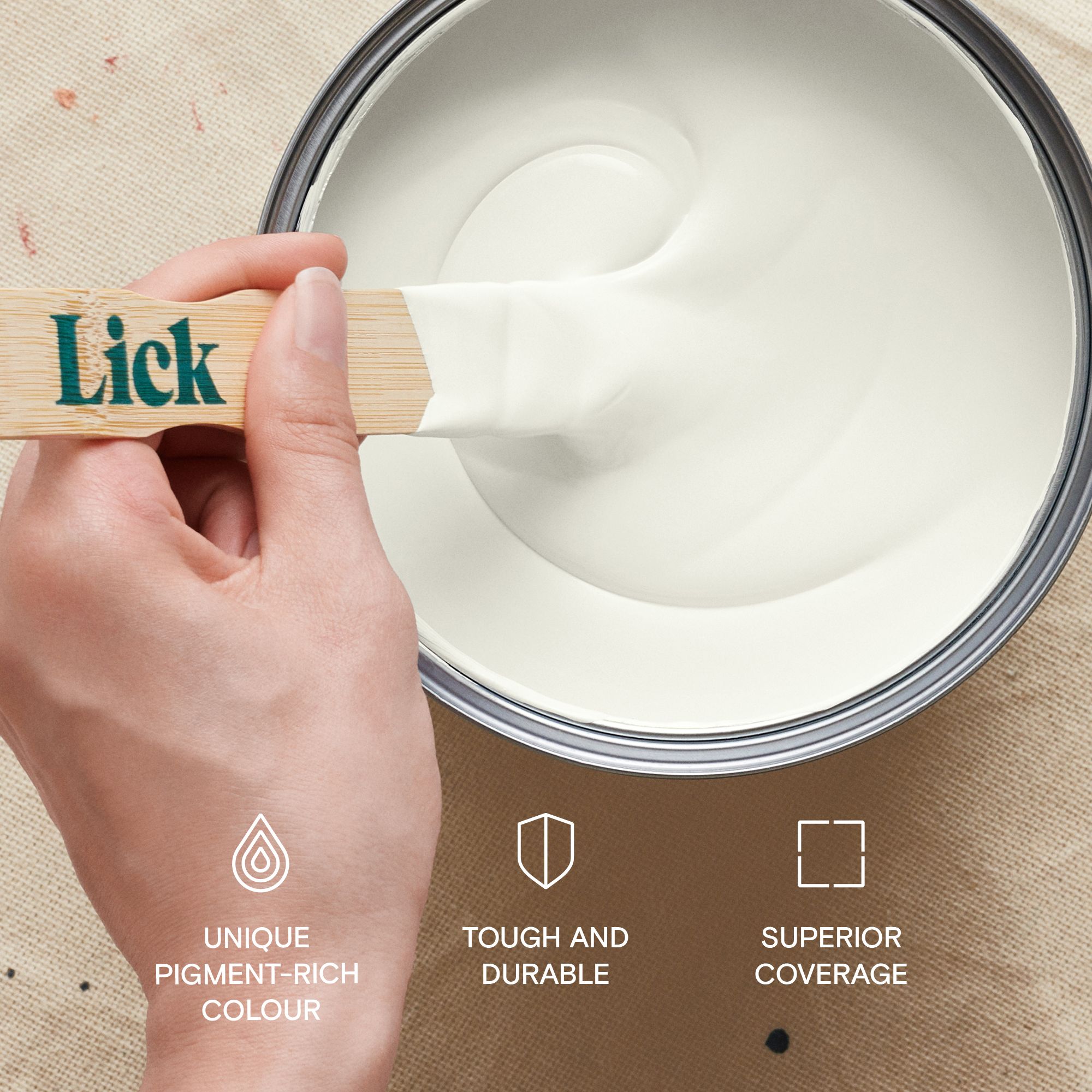 Lick White 03 Matt Emulsion paint, 2.5L