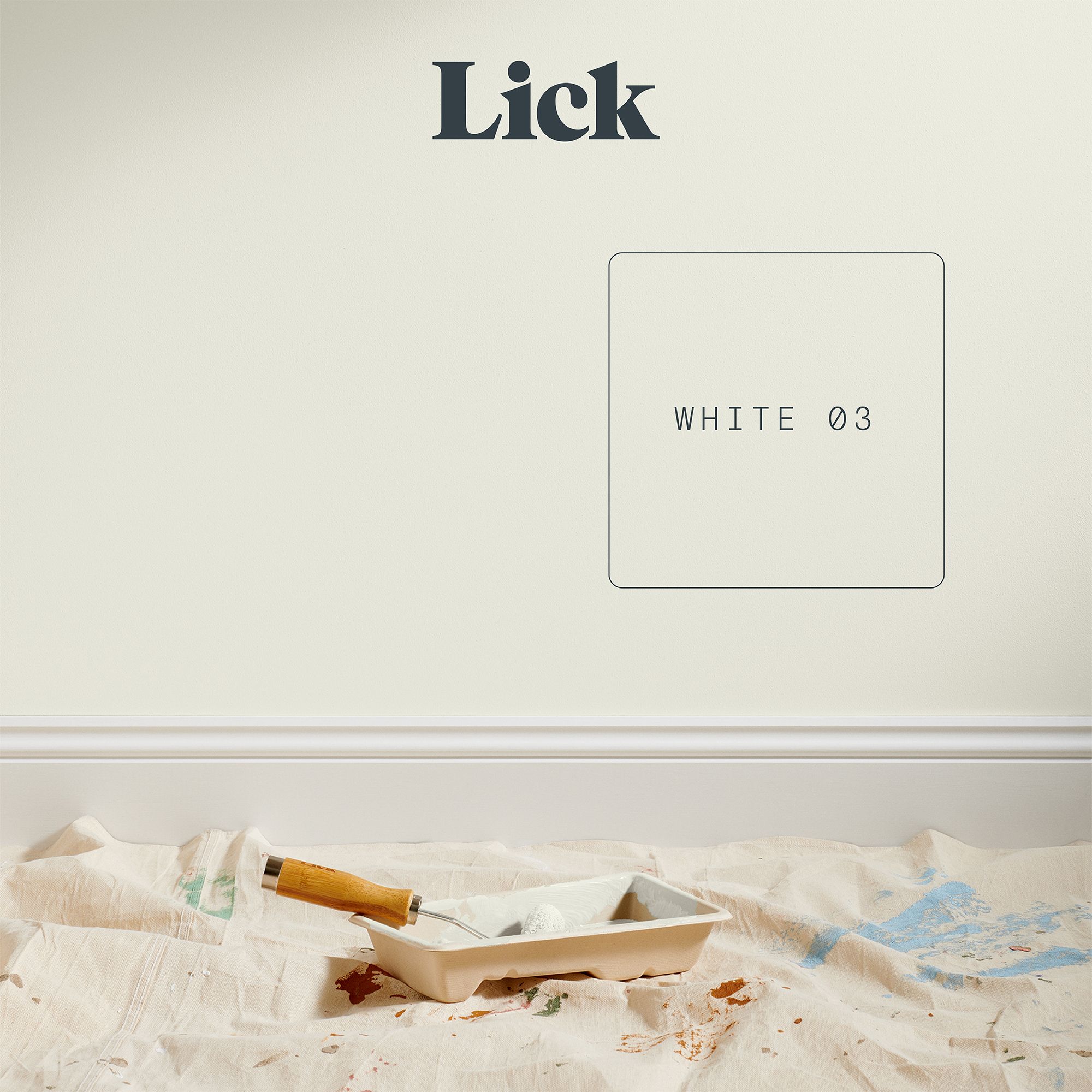 Lick White 03 Matt Emulsion paint, 2.5L