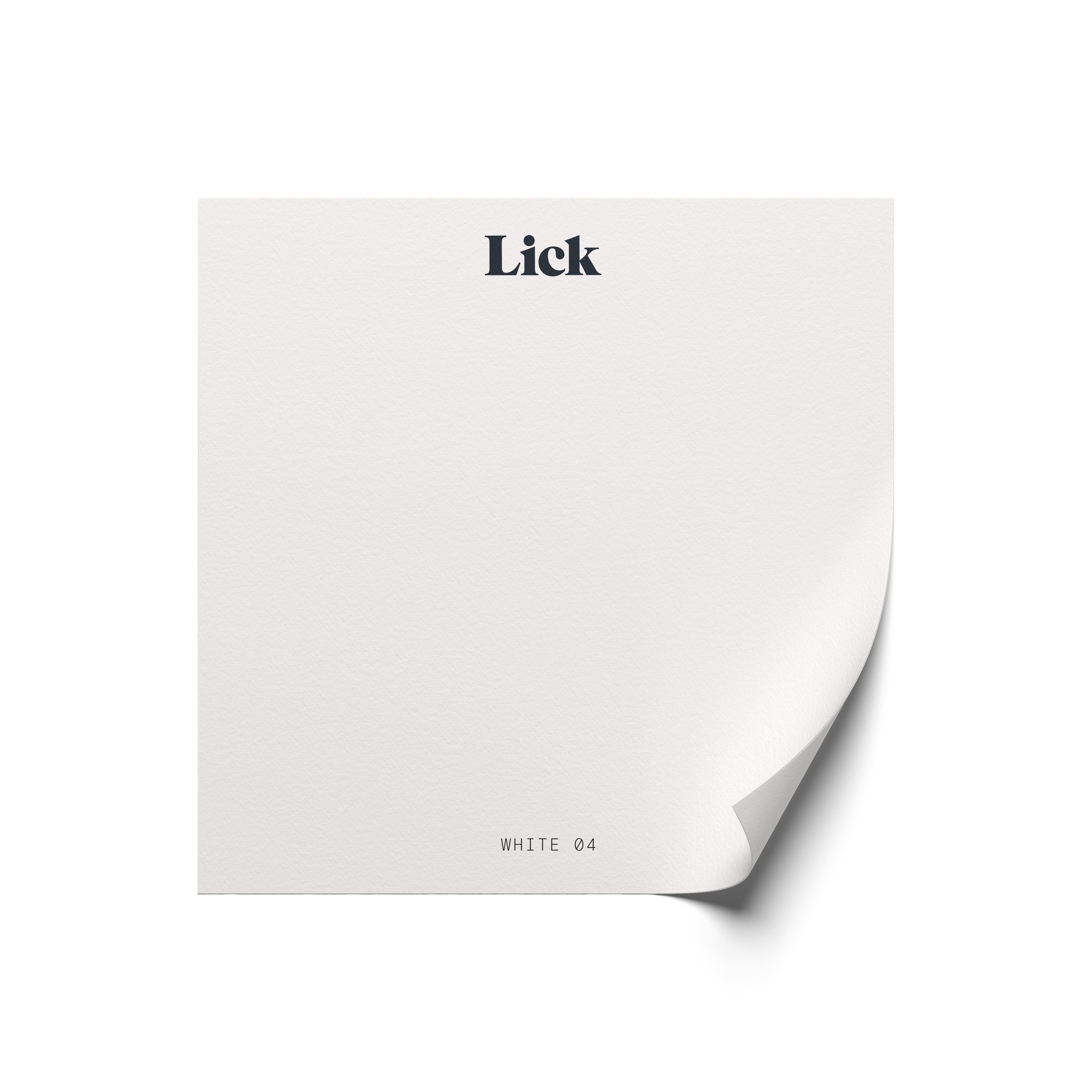 Lick White 04 Peel & stick Tester