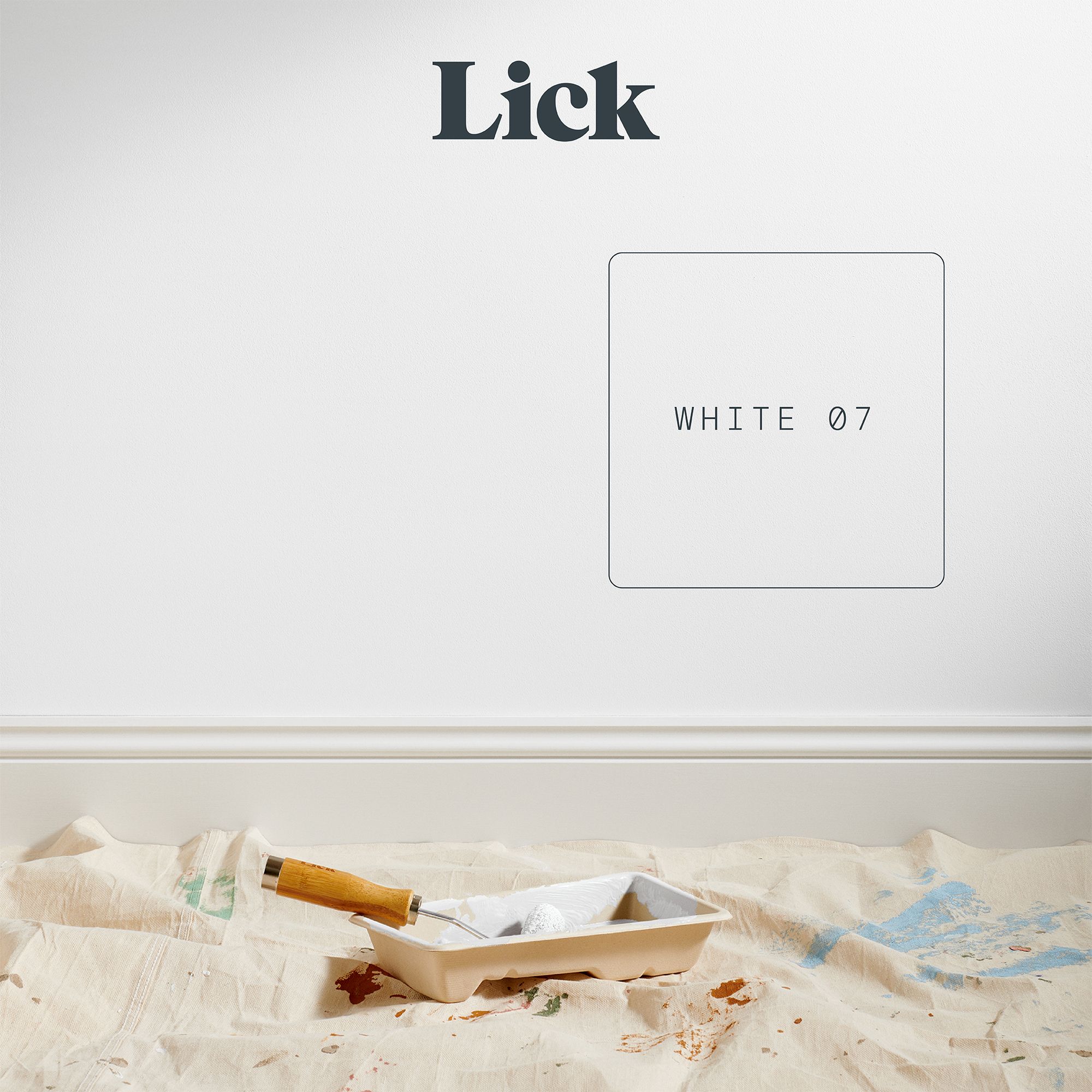 Lick White 07 Eggshell Emulsion paint, 2.5L