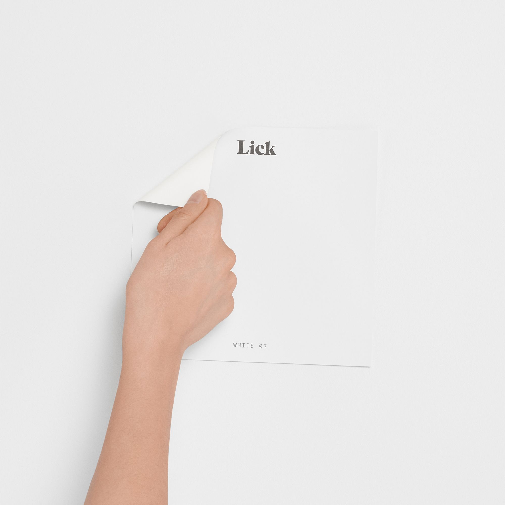 Lick White 07 Peel & stick Tester