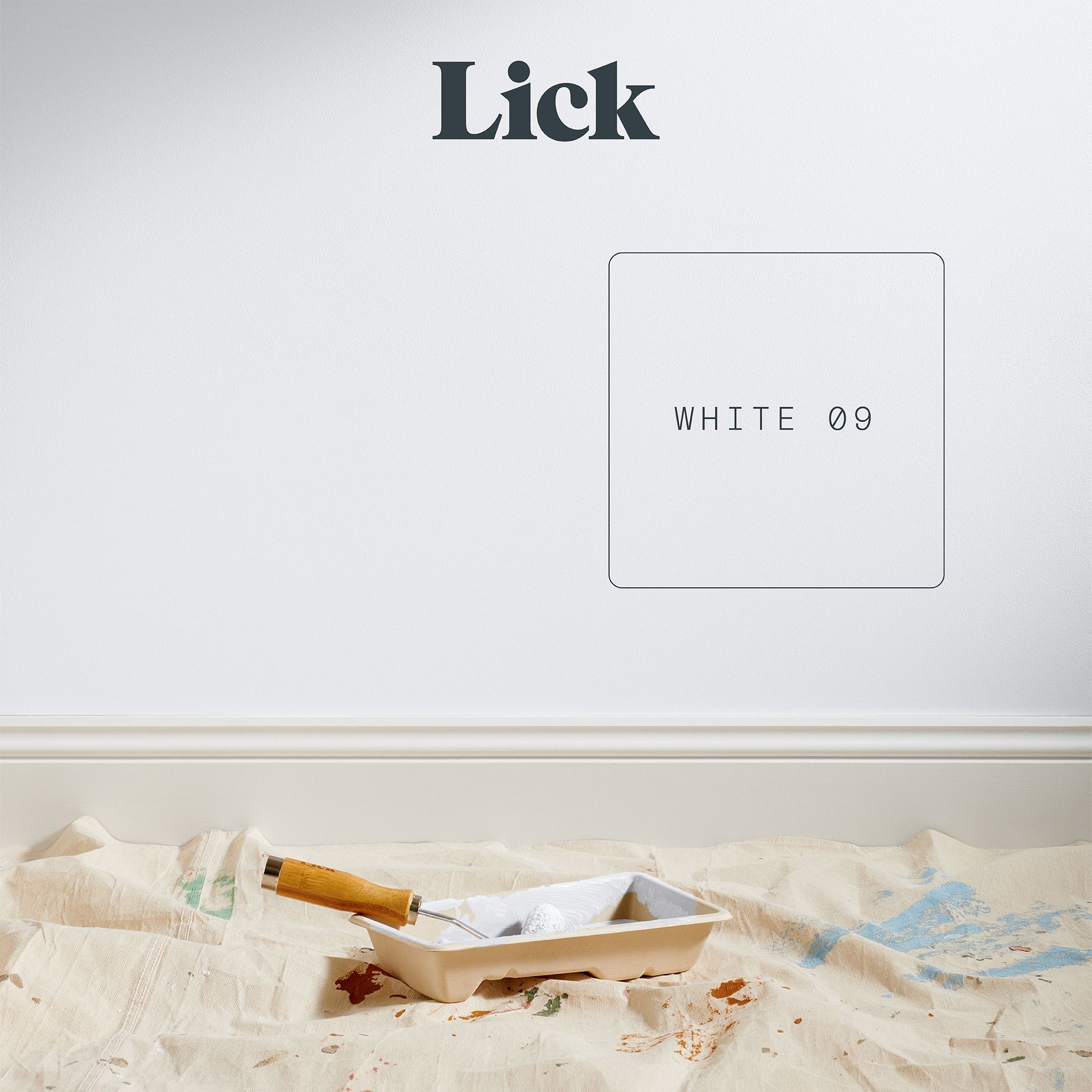 Lick White 09 Eggshell Emulsion paint, 2.5L