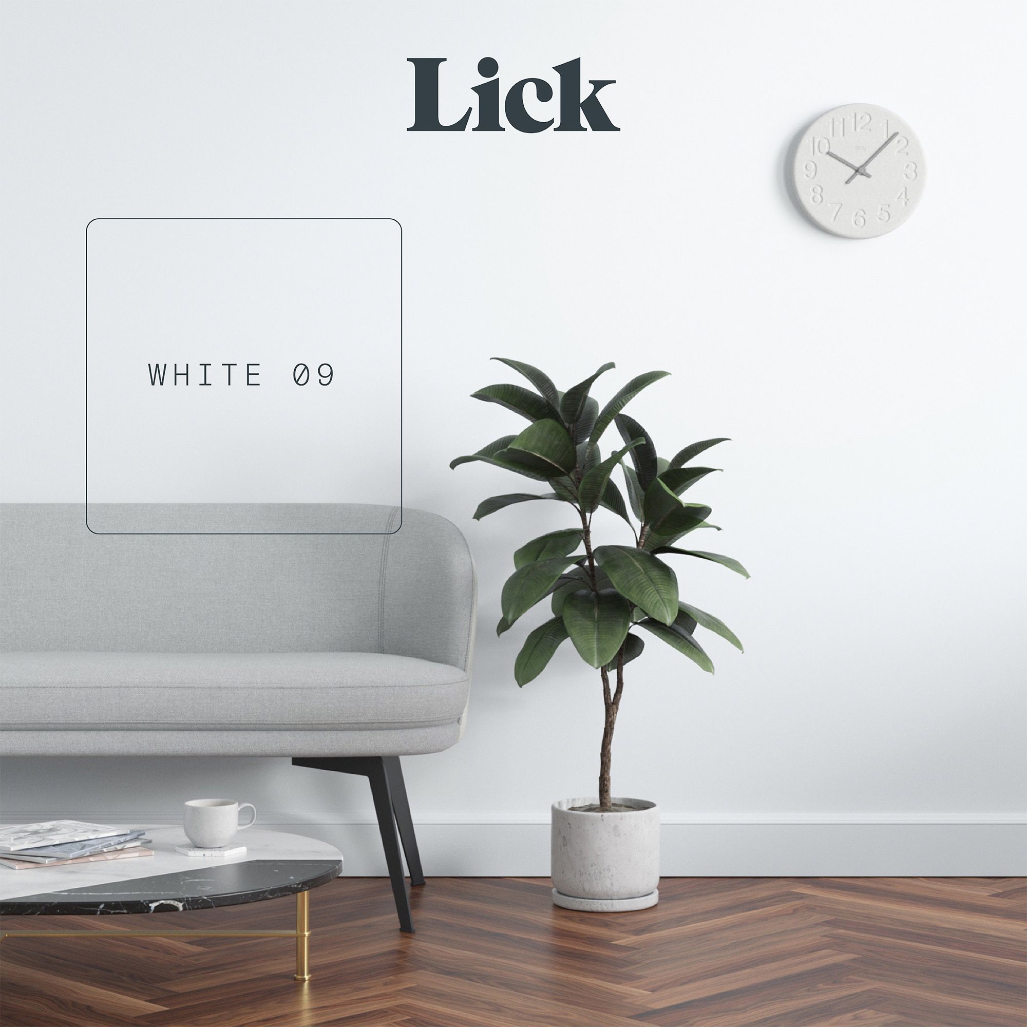 Lick White 09 Peel & stick Tester