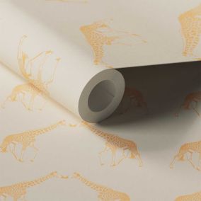 Lick White & Yellow Animal 03 Textured Wallpaper