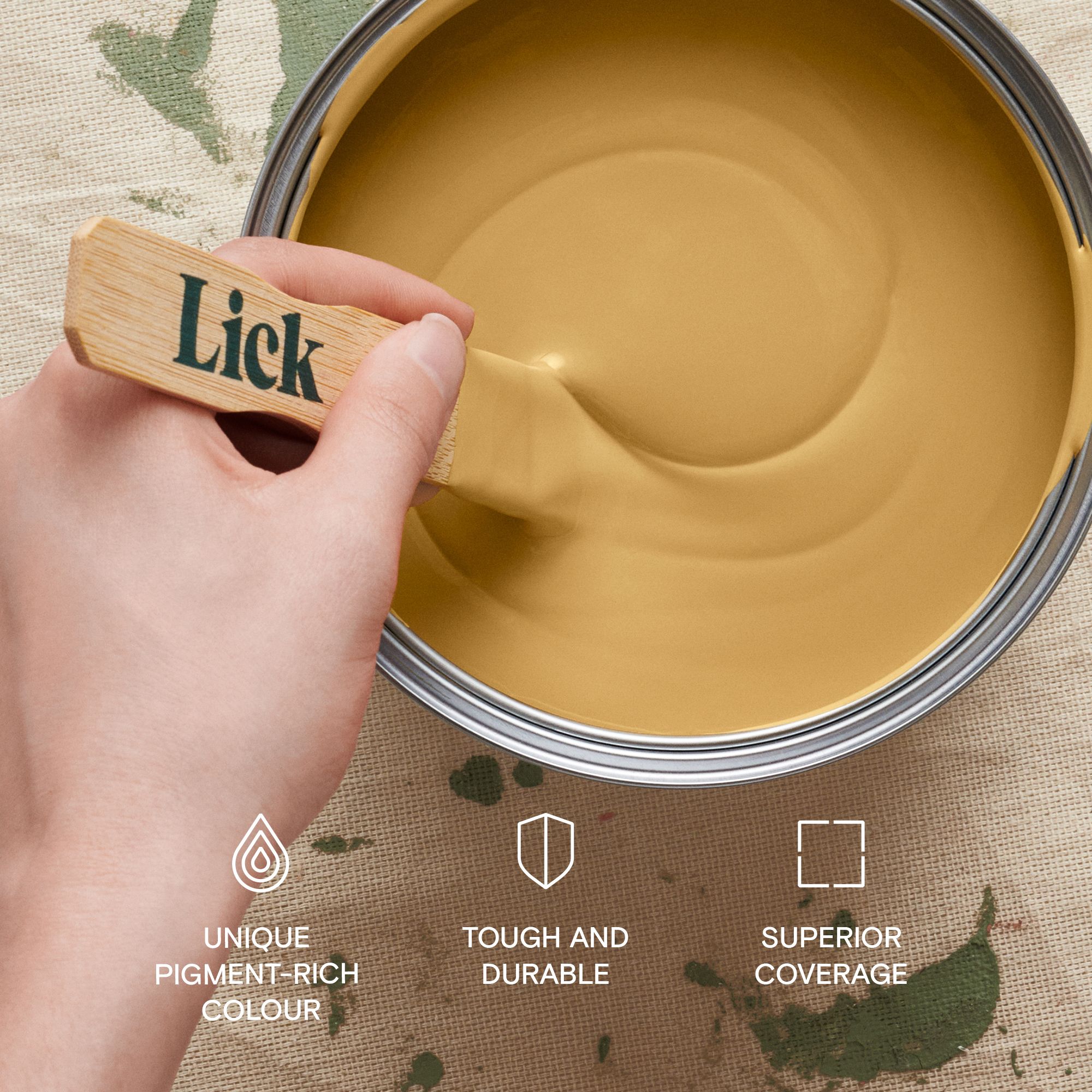 Lick Yellow 02 Peel & stick Tester