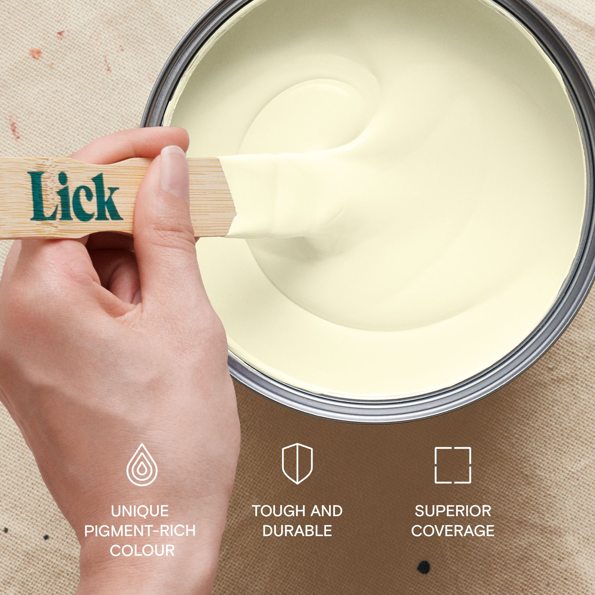 Lick Yellow 05 Matt Emulsion paint, 2.5L