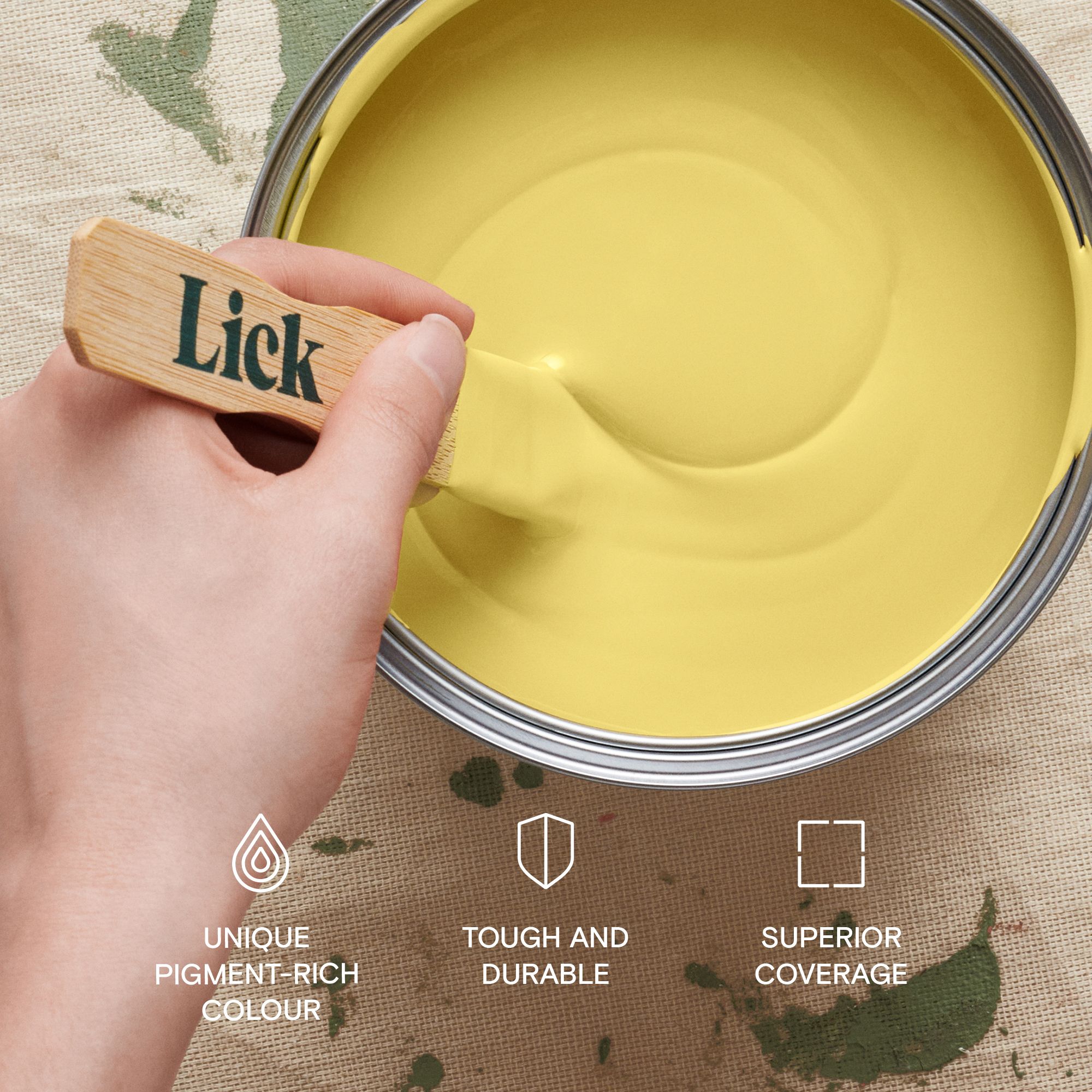 Lick Yellow 06 Peel & stick Tester