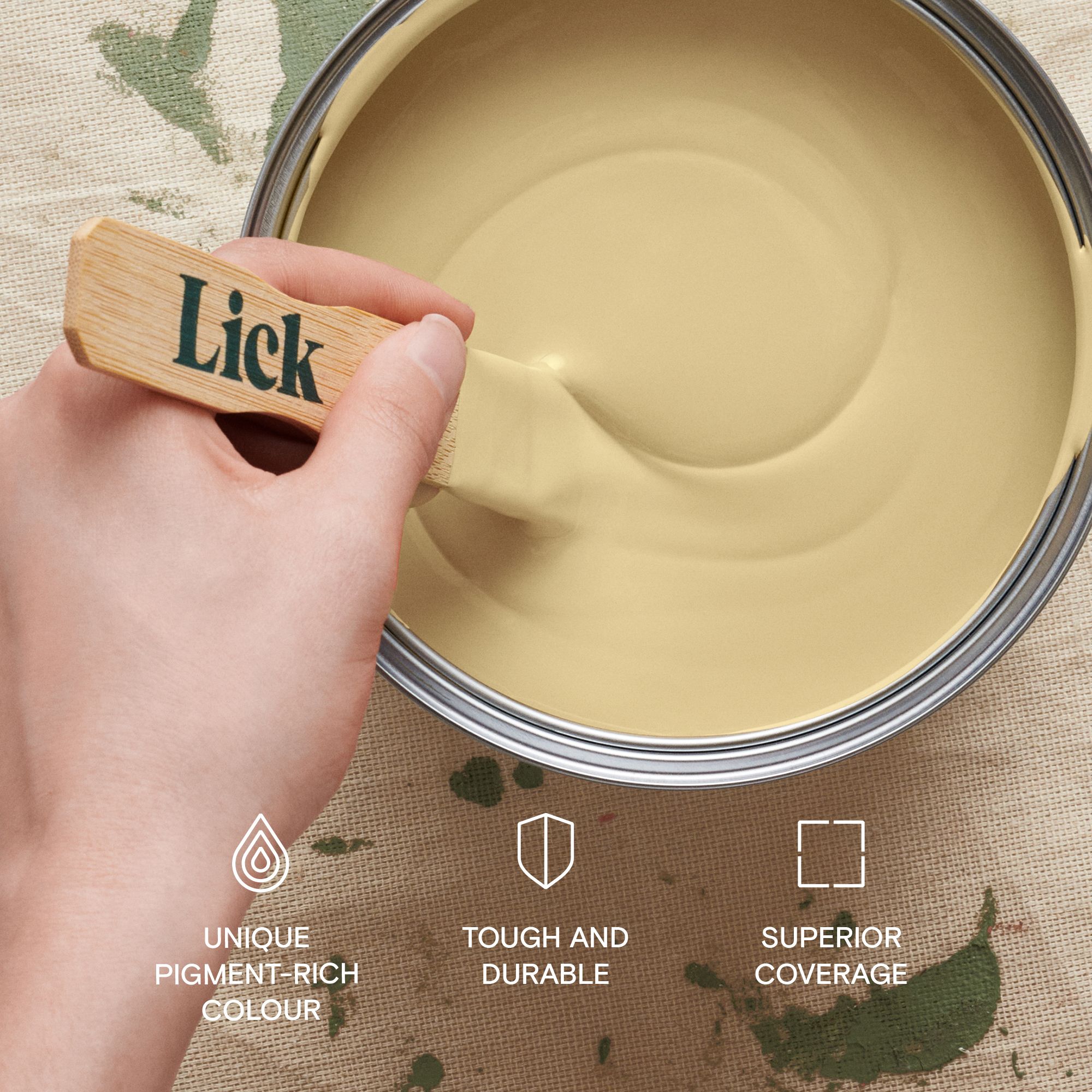 Lick Yellow 07 Peel & stick Tester