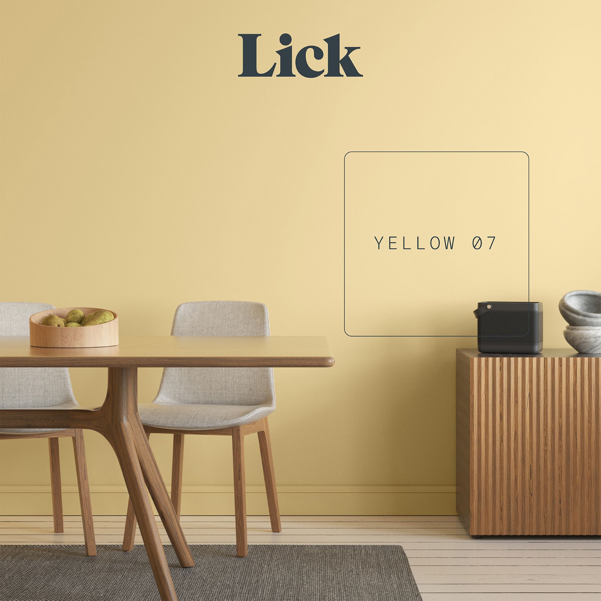 Lick Yellow 07 Peel & stick Tester