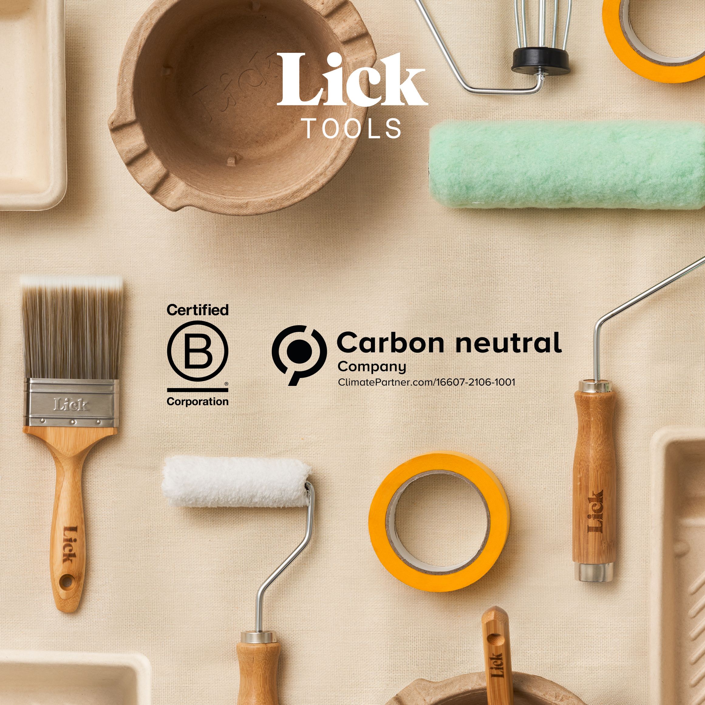 LickTools 1½" Multi-purpose Angled paint brush