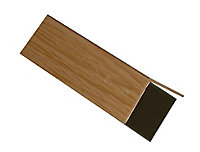 Light brown Oak effect PVC Equal L-shaped Angle profile, (L)1m (W)30mm