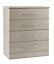 Lima Elm effect 4 Drawer Chest (H)948mm (W)804mm (D)448mm