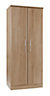 Lima Oak effect 2 door Wardrobe (H)1932mm (W)804mm