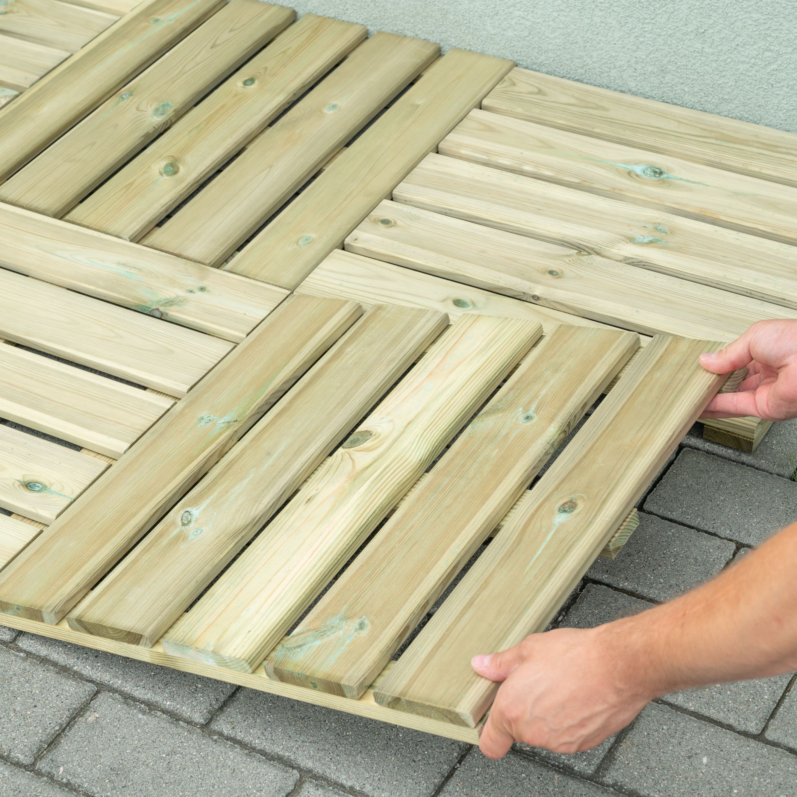 Limari Natural Concrete Deck tile (L)50cm (W)50cm (T)30mm