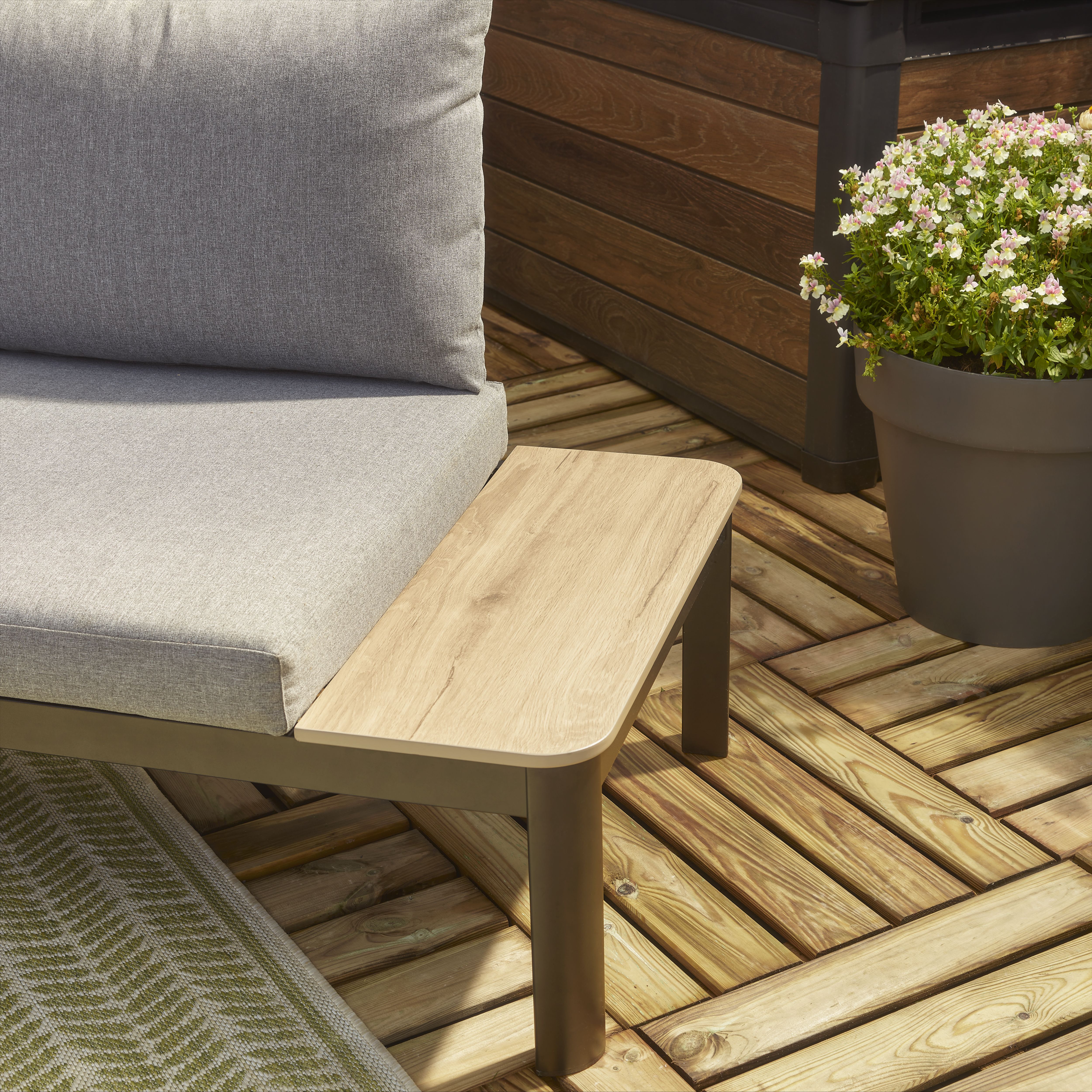 Limari Natural Concrete Deck tile (L)50cm (W)50cm (T)30mm