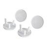 Lindam White Socket safety cover, Pack of 4
