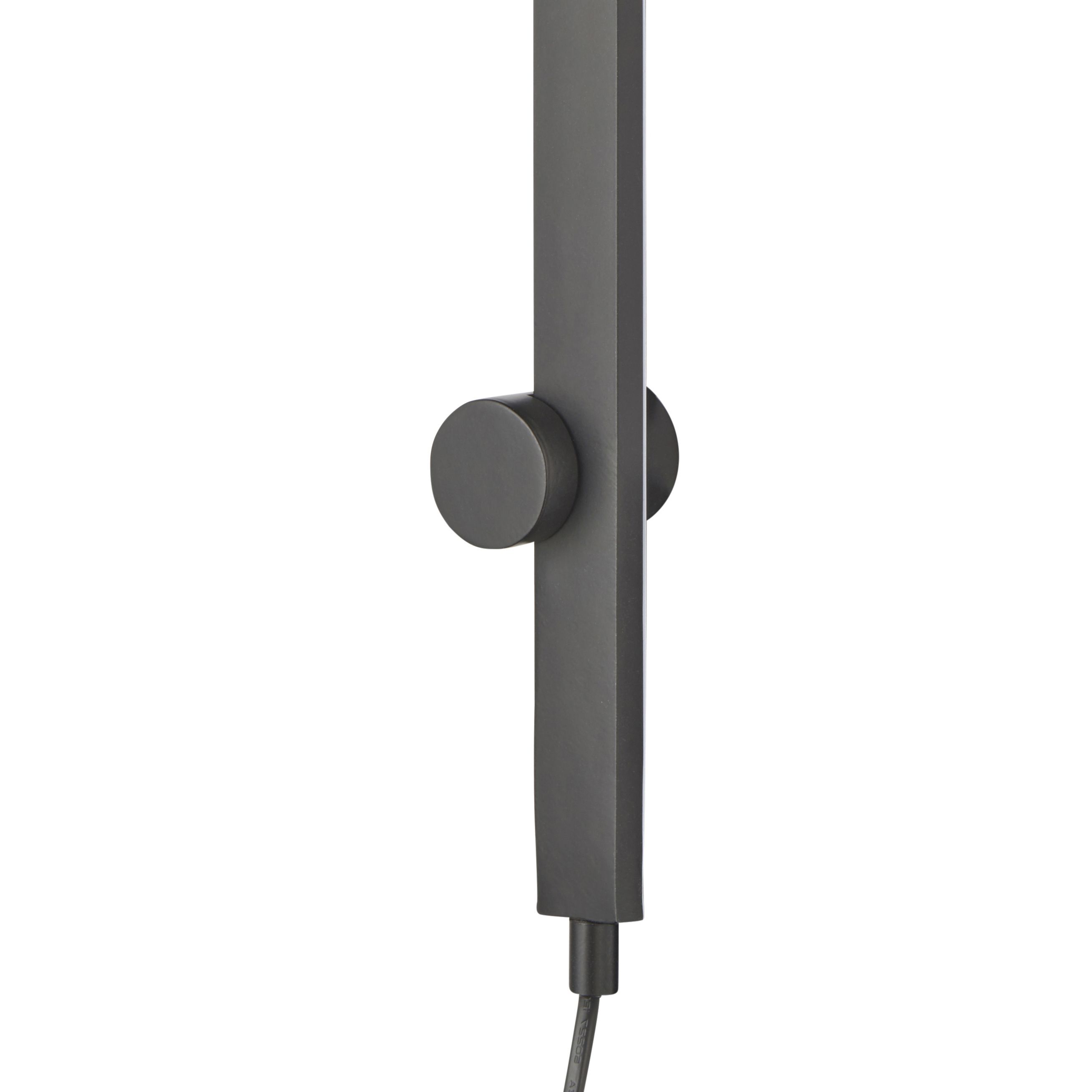 Line Black Plug-in Wall light