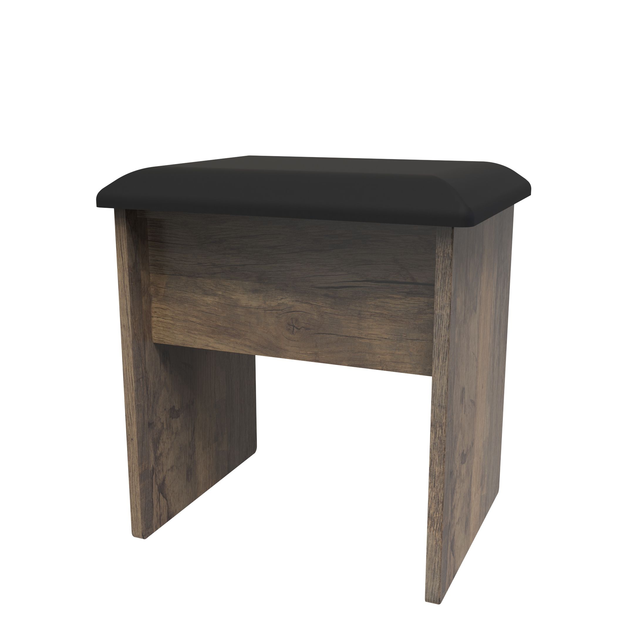 Padded deals wooden stool