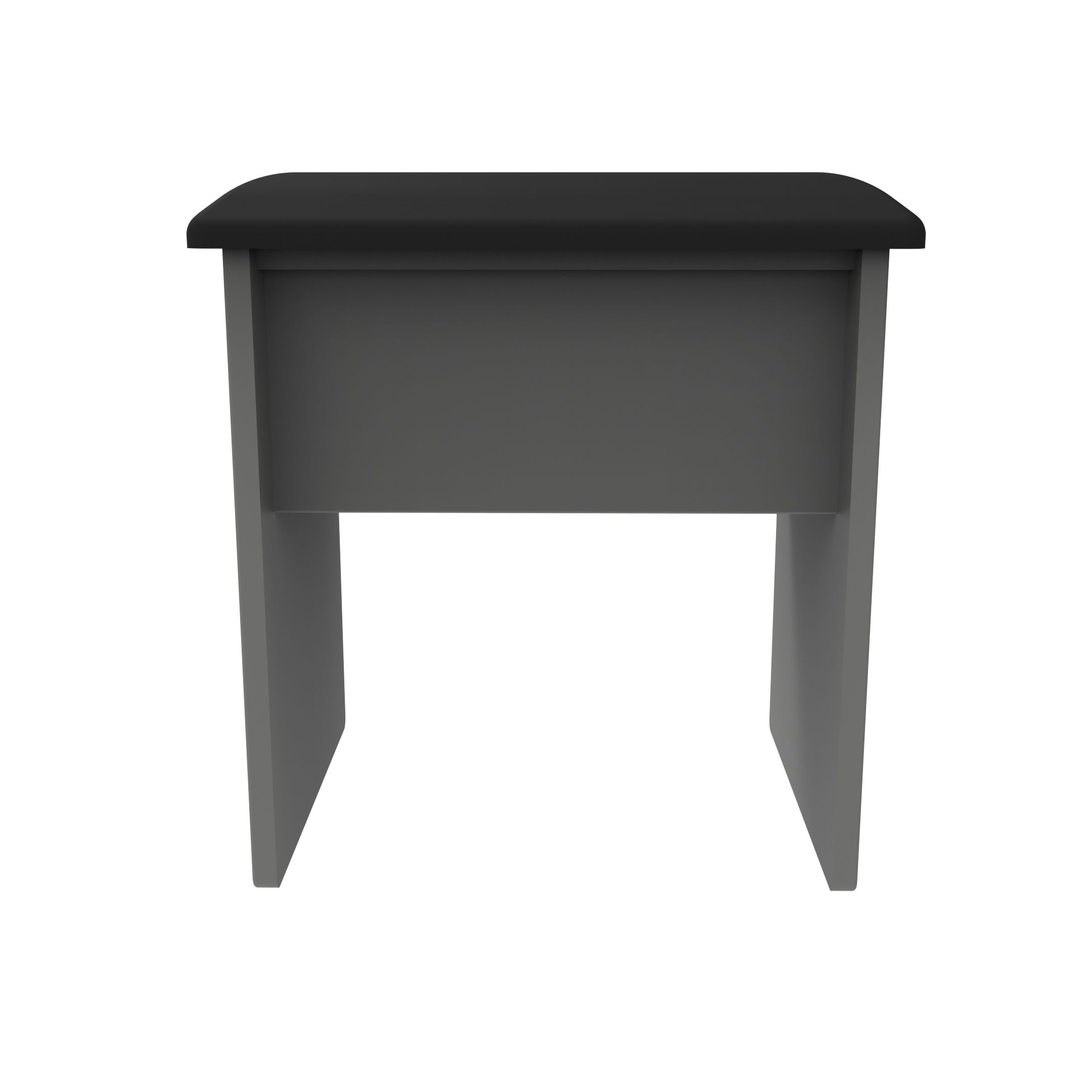 Dark grey dressing online table stool