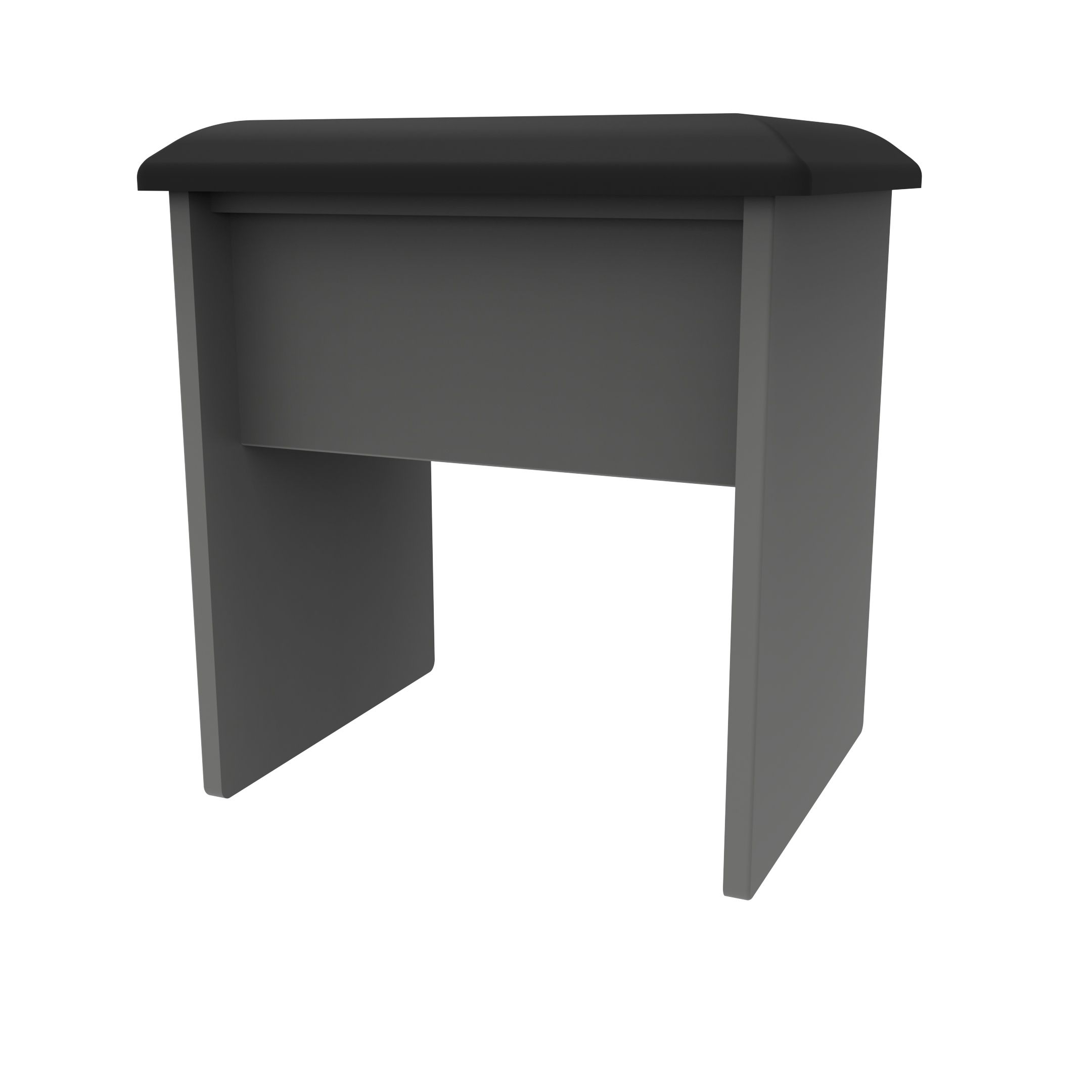 Dark grey discount dressing table stool