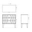 Linear Ready assembled Matt dark grey 3 Drawer Chest of drawers (H)695mm (W)765mm (D)415mm