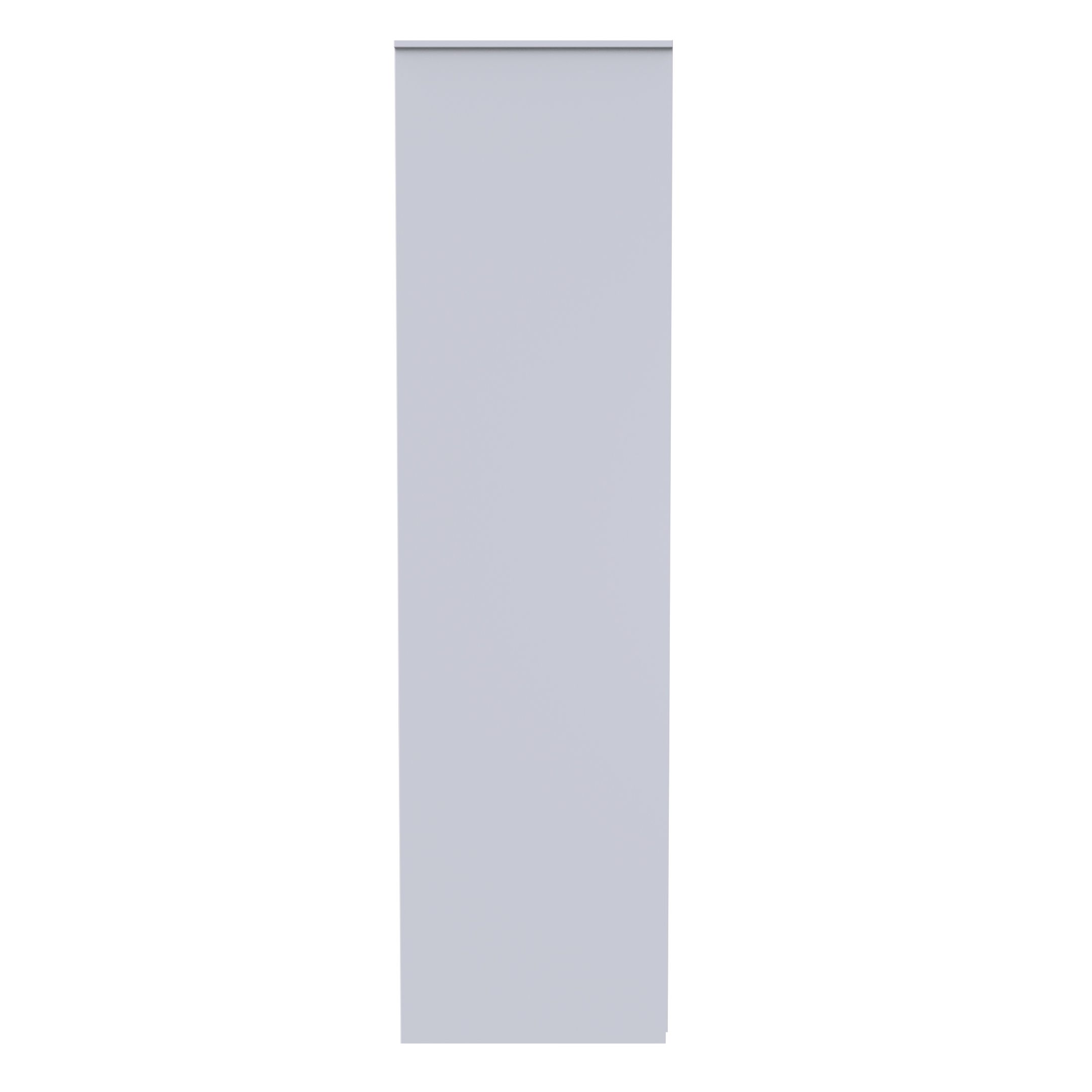 Linear Ready assembled Modern Matt green & white Tall Double Wardrobe (H)1970mm (W)740mm (D)530mm