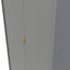 Linear Ready assembled Modern Matt grey Tall Double Wardrobe (H)1970mm (W)740mm (D)530mm