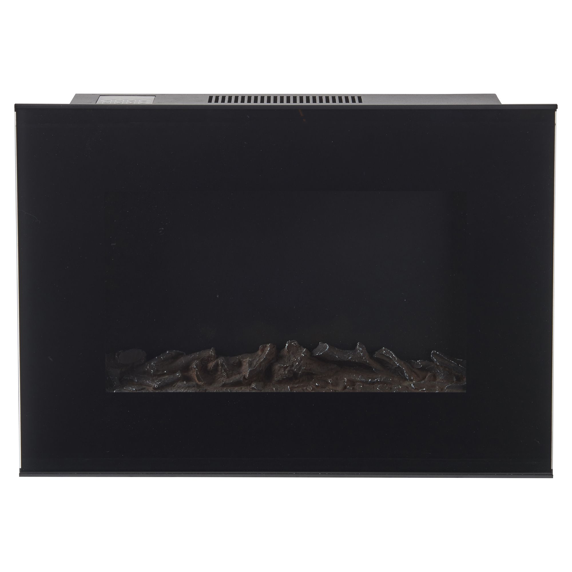 Lingga 1.9kW Black Glass effect Electric Fire
