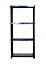 Links 4 shelf Plastic Shelving unit (H)1300mm (W)605mm (D)305mm