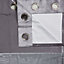 Linnet Concrete Panelled Lined Eyelet Curtains (W)167cm (L)228cm, Pair