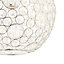 Lisel Acrylic bead detail Chrome effect Ceiling light
