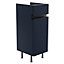 Lismore Matt Indigo blue Freestanding Single Bathroom Cabinet (H)82cm (W)30cm