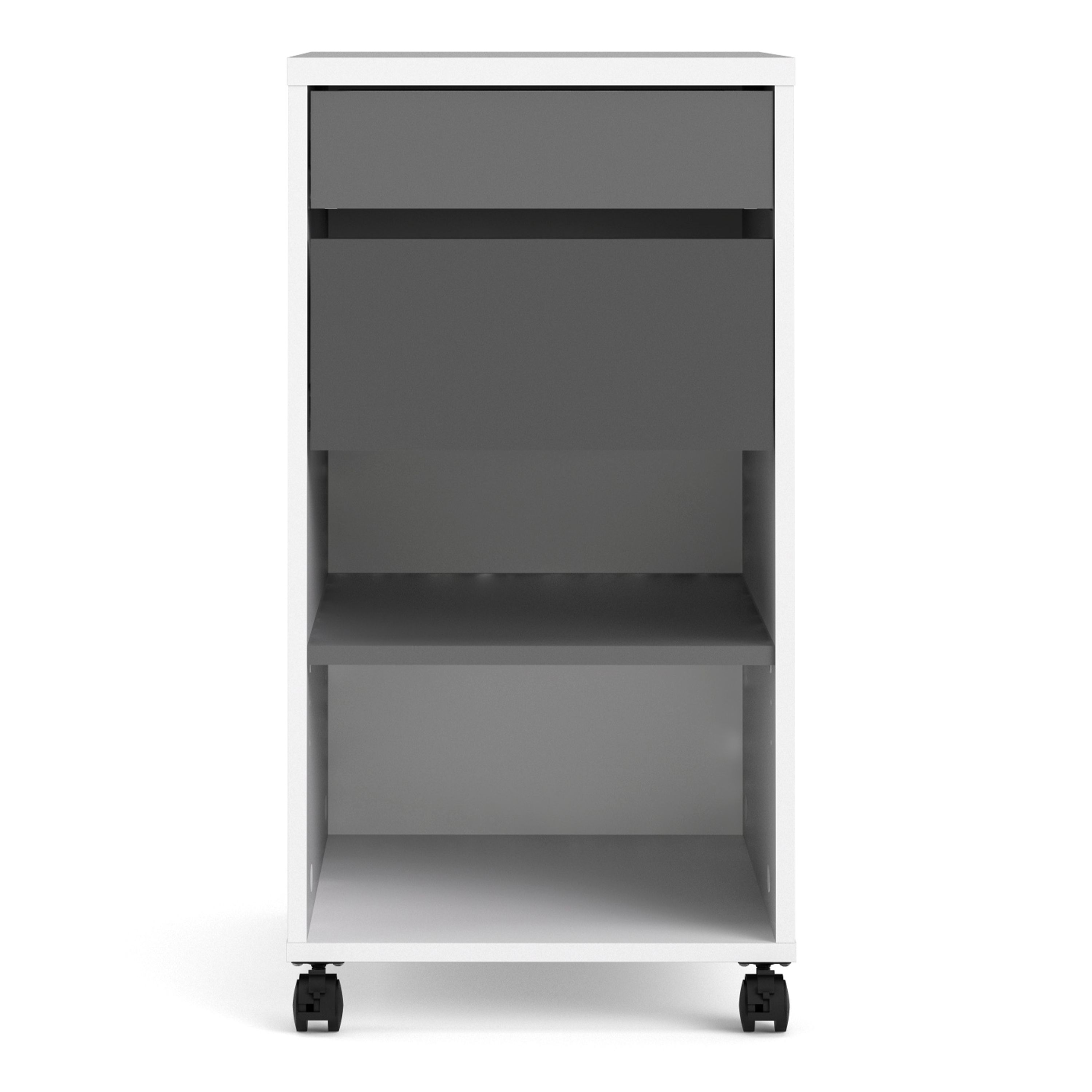 Liten White & Grey 2 drawer unit