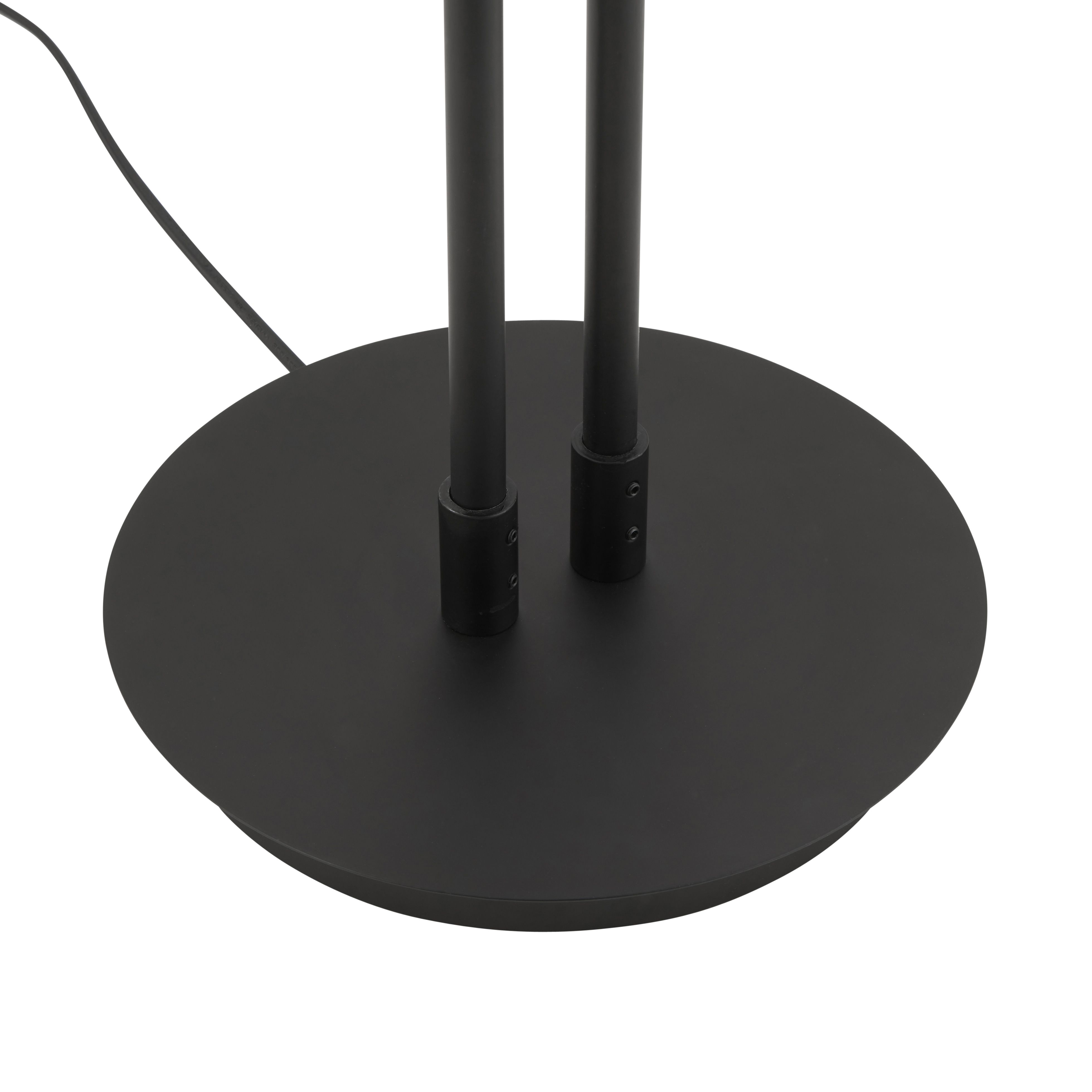 Lockie matt black Floor lamp