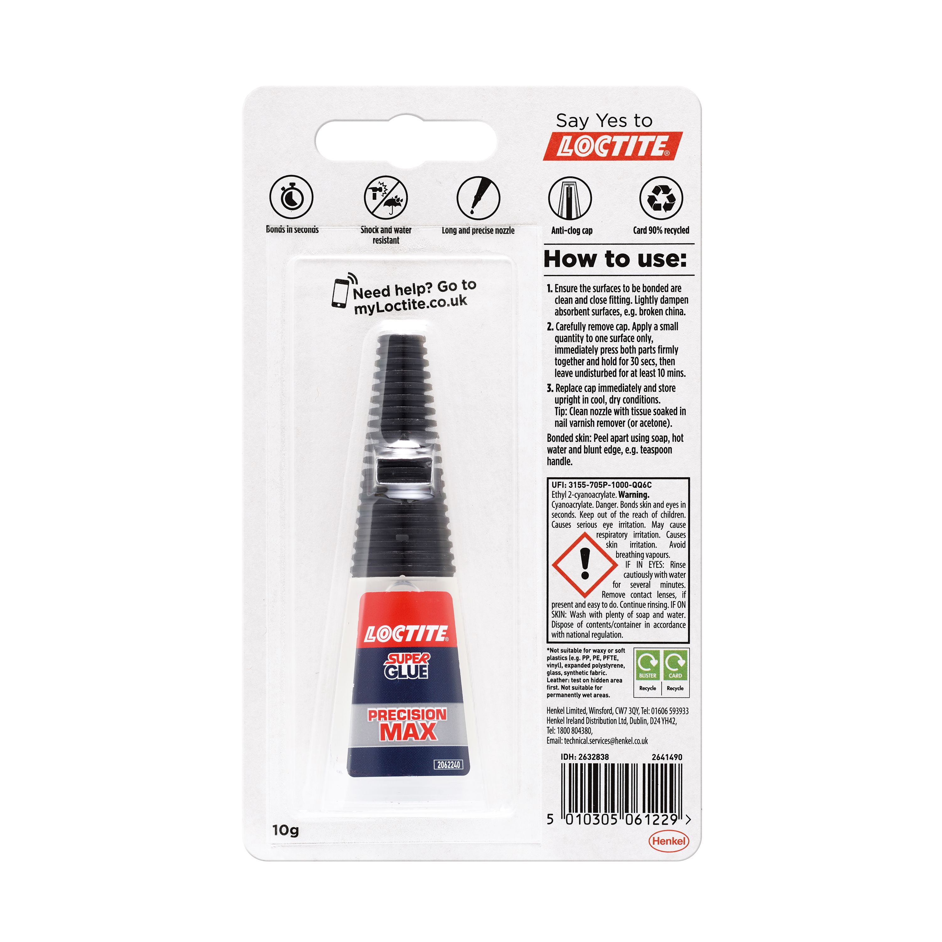 Loctite Precision max Liquid Superglue 10g